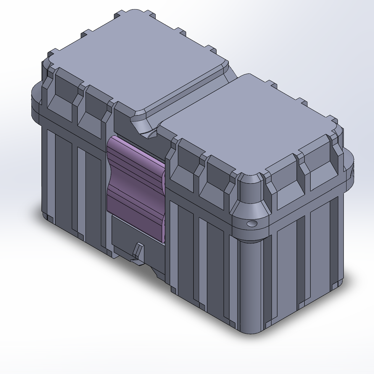 Miniatura 3 do modelo 3D 2x1 Gridfinity Rugged Box