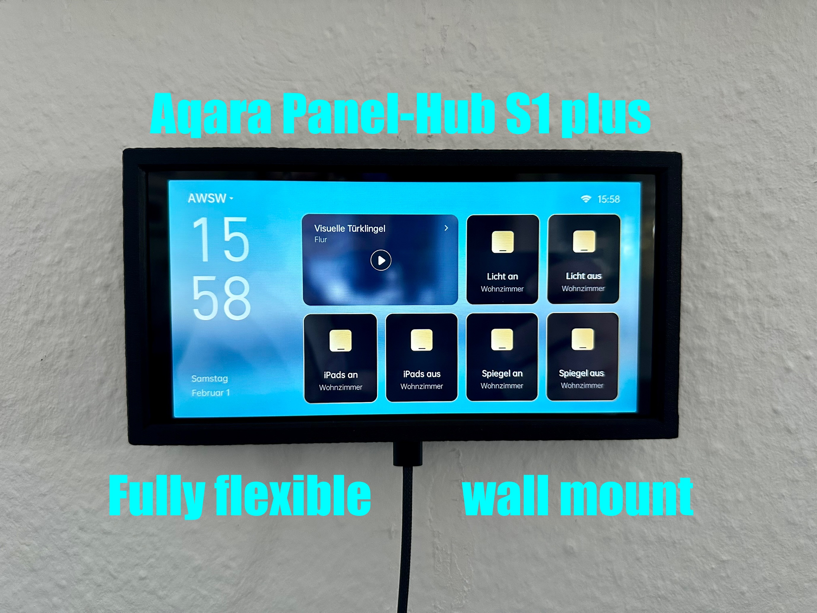 Aqara Panel-Hub S1 plus FULLY flexible wall mount