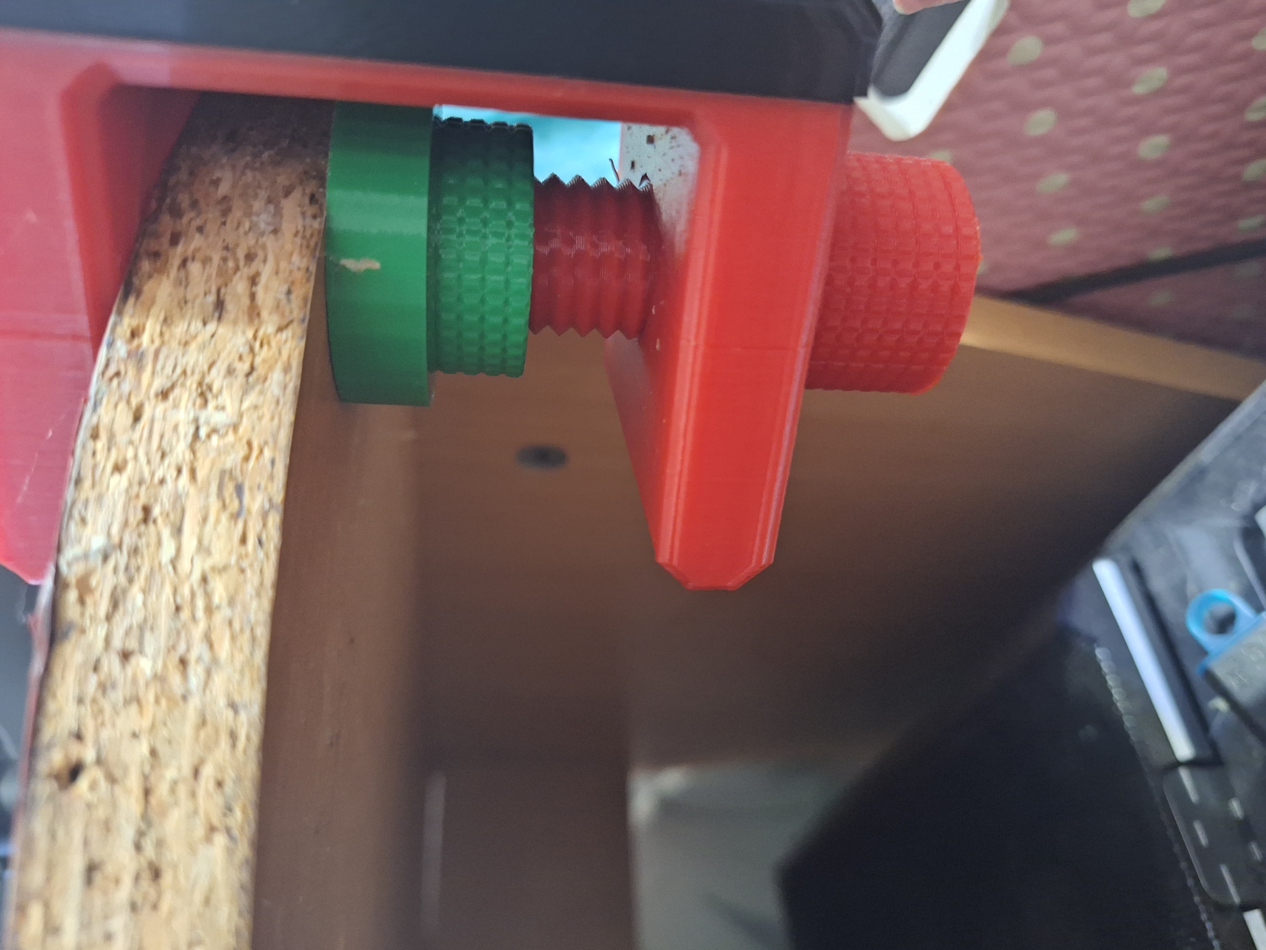 convenient bolt + adapter for a thin table for "Flexible & sturdy phone arm"