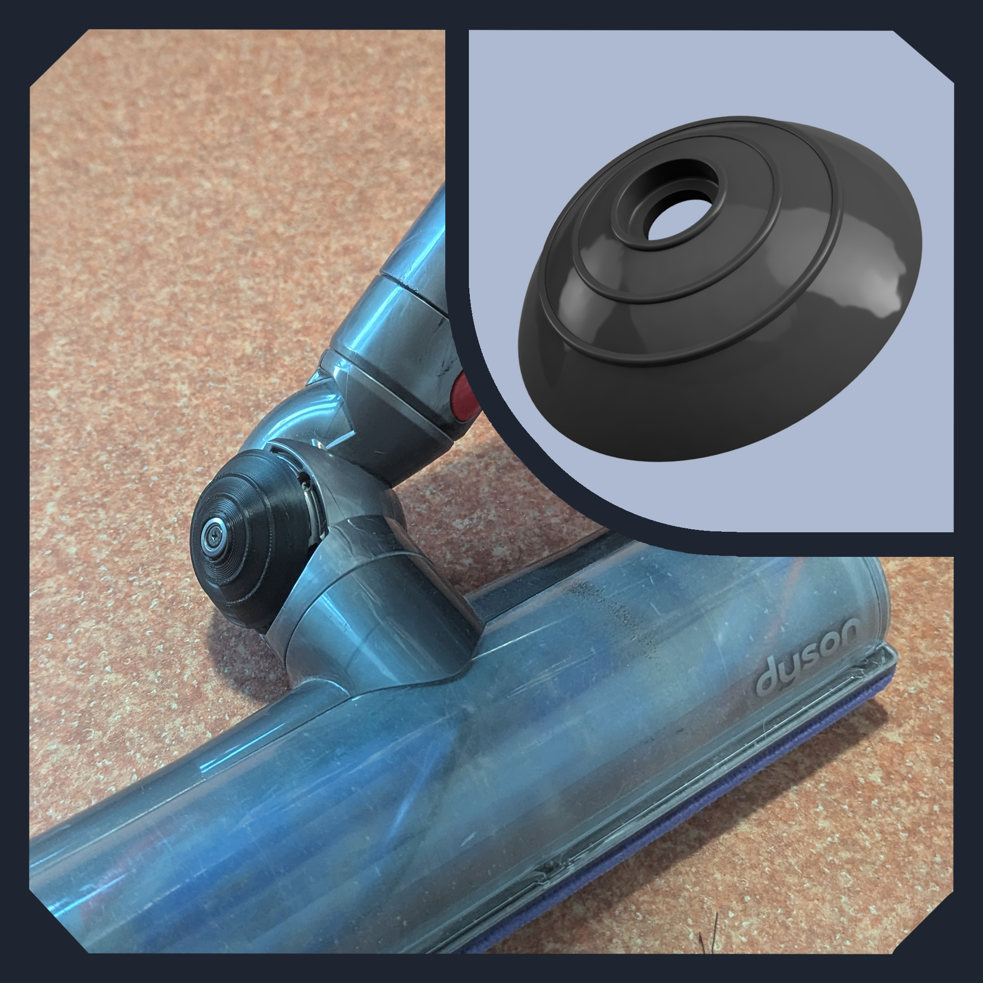 Dyson V-ball wheel, for V6 V7 V8 V10 V12