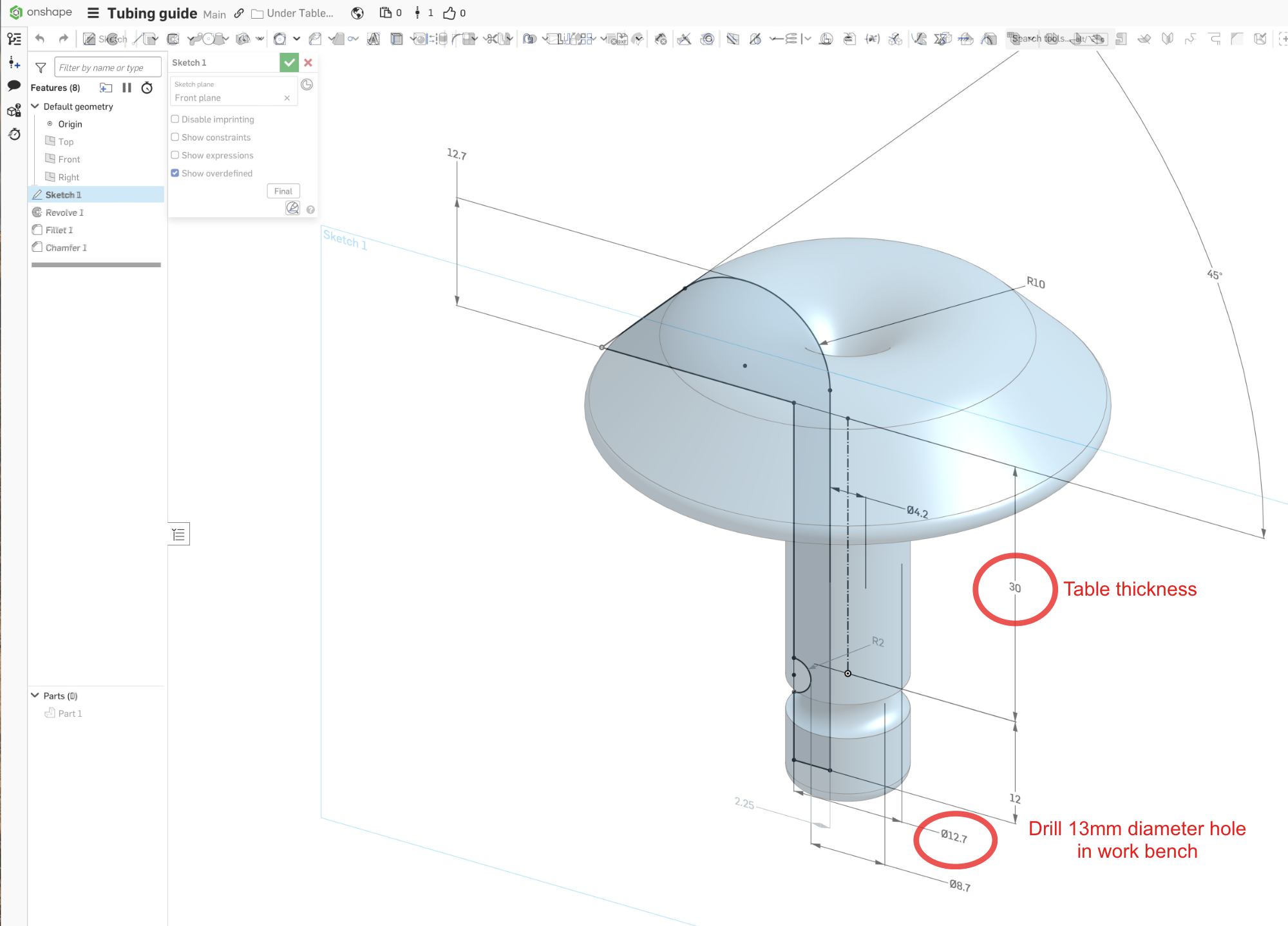 Under-workbench filament guide — miniatura 5
