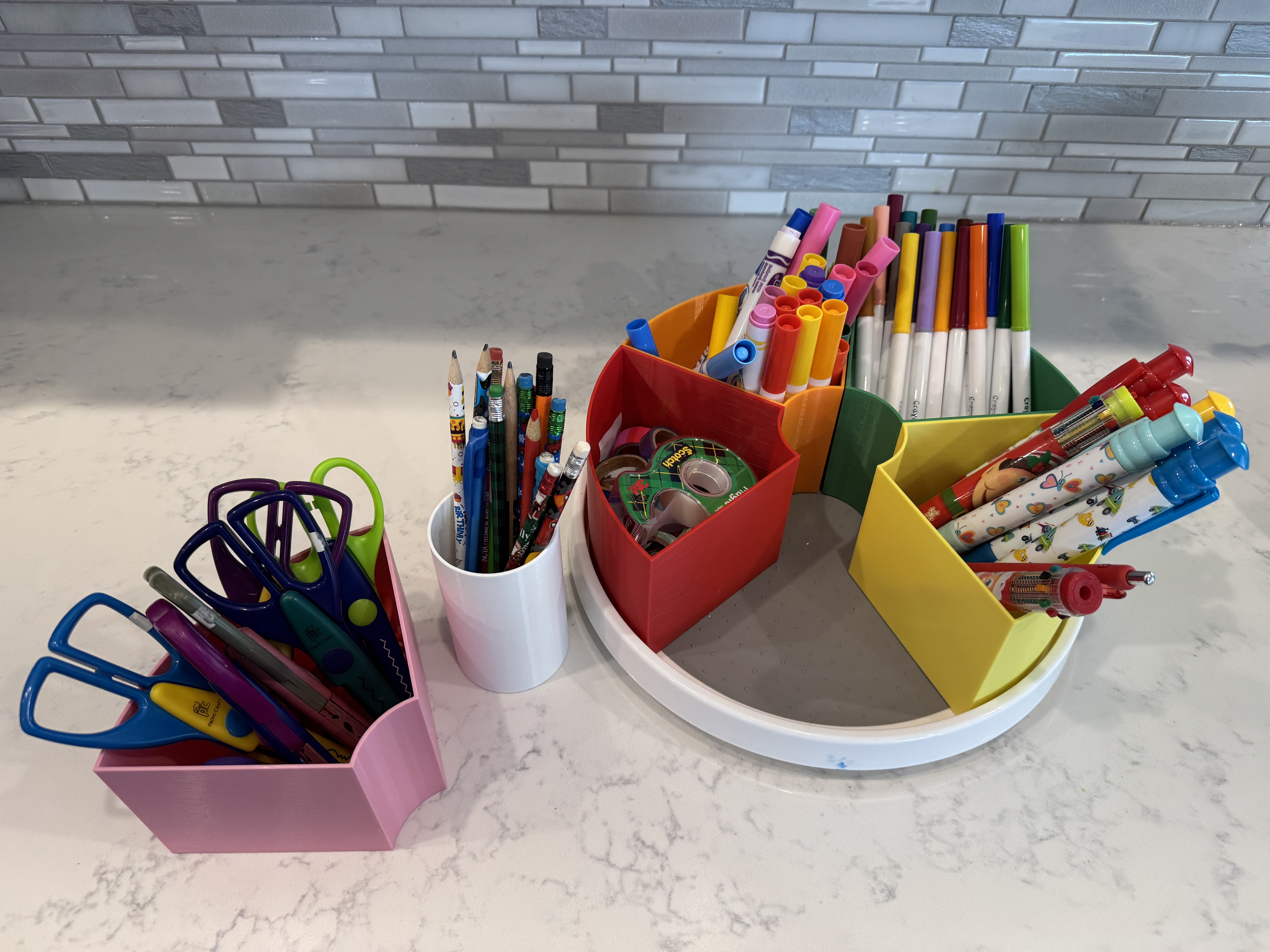 Lazy Susan Modular Organizer Bins