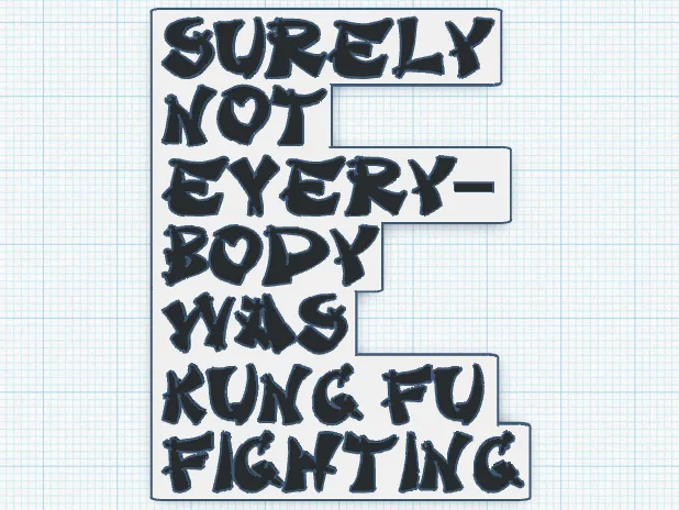 "Kung Fu" - Funny Magnet