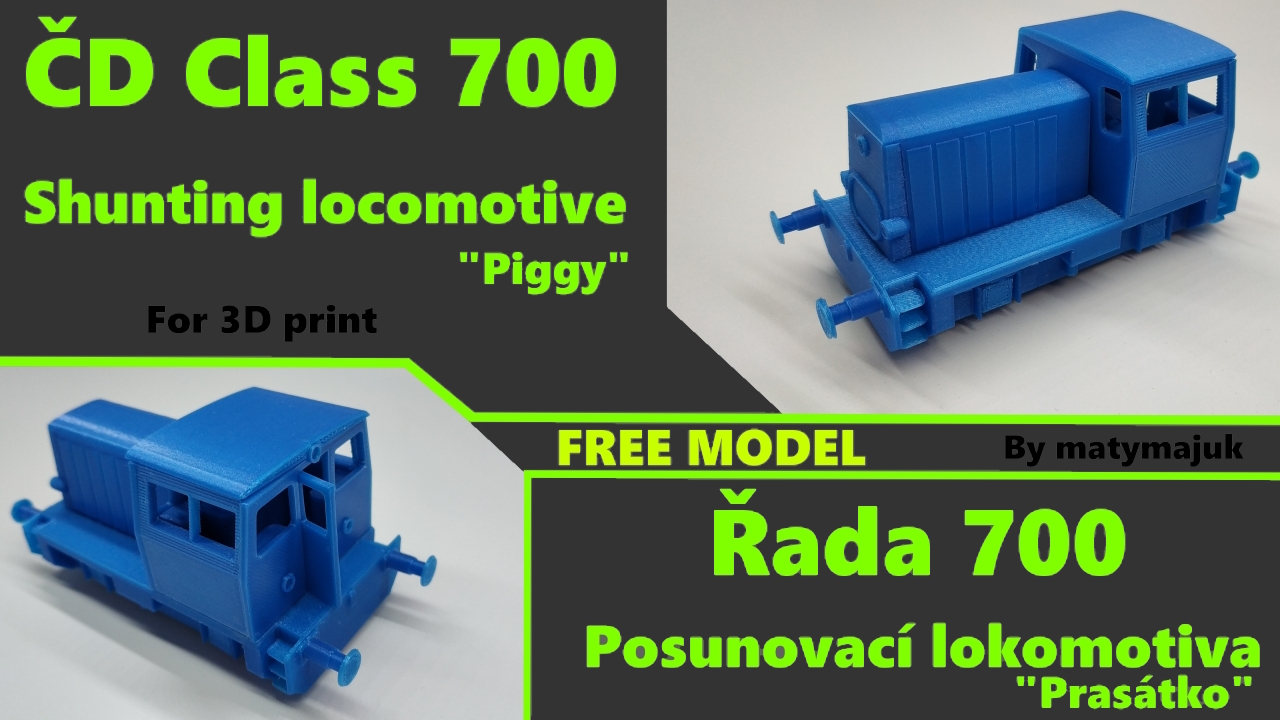 ČD Class 700 shunting locomotive (piggy)