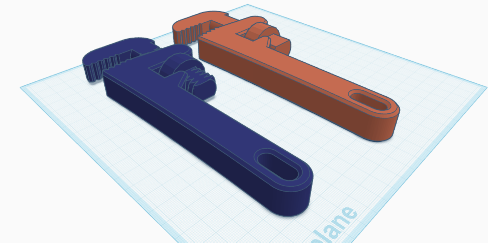 Adjustable Pipe Wrench (Assembled, non-working)