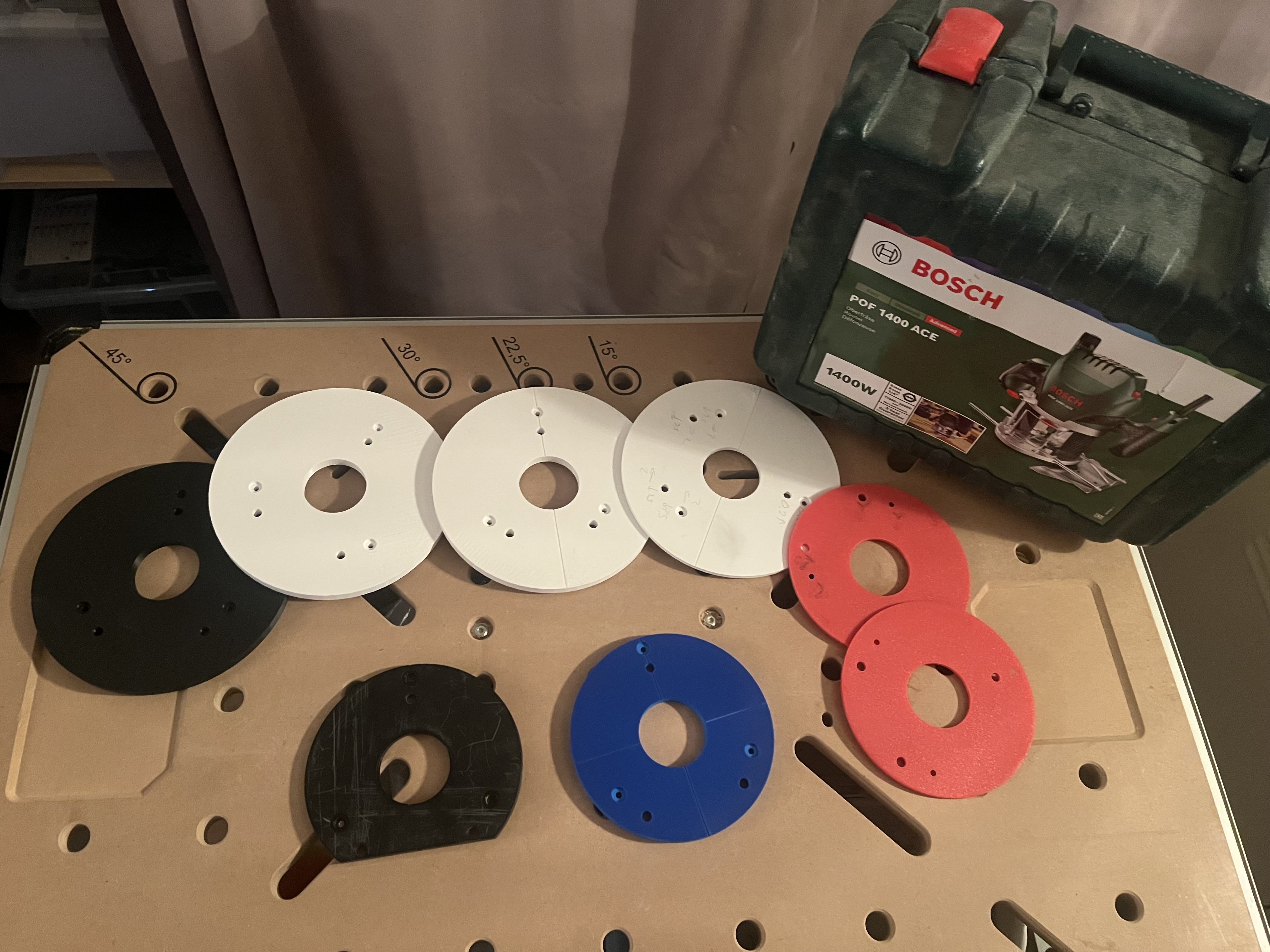 Bosch POF 1400 AOE Round Base Plates