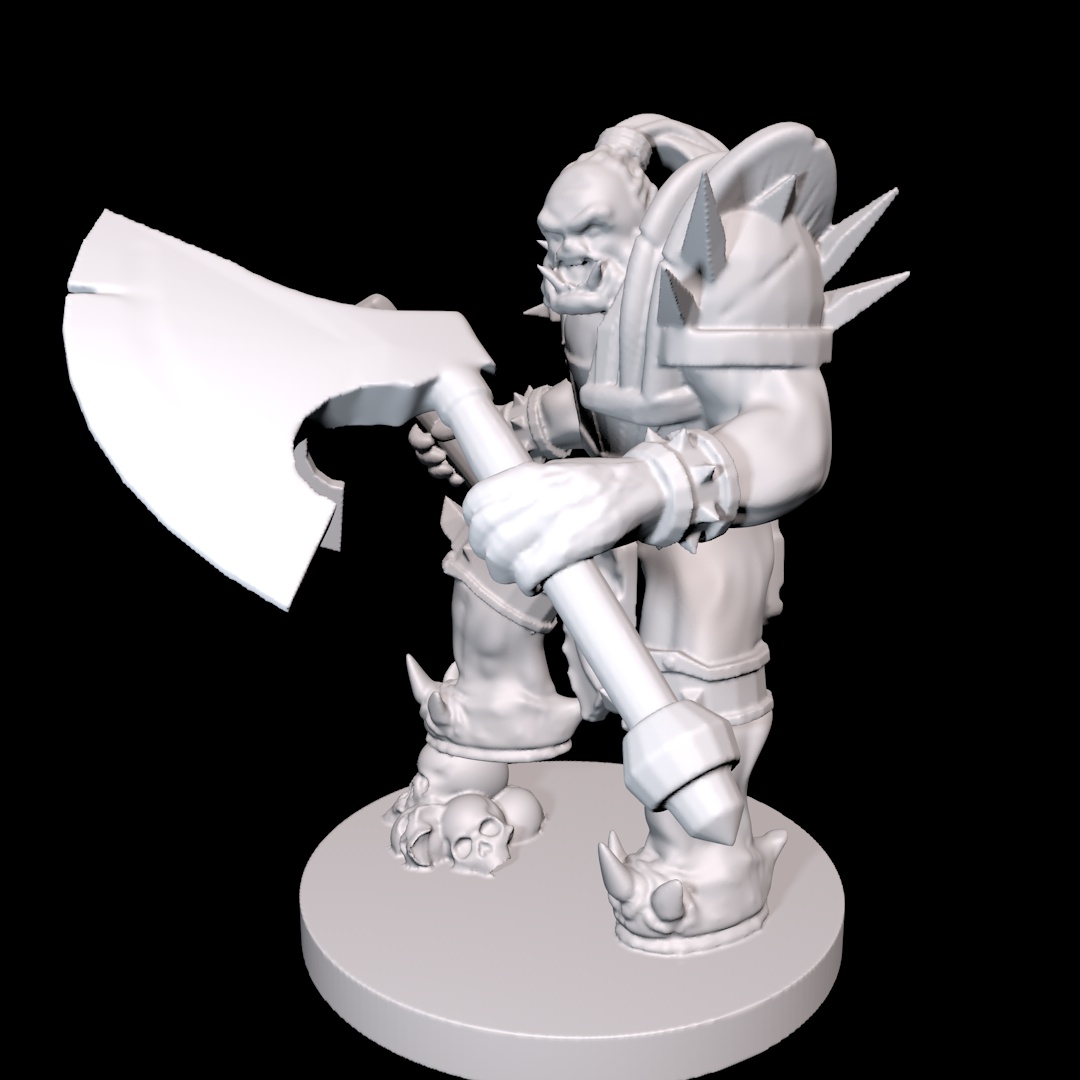 Miniatura 3 do modelo 3D orc warrior