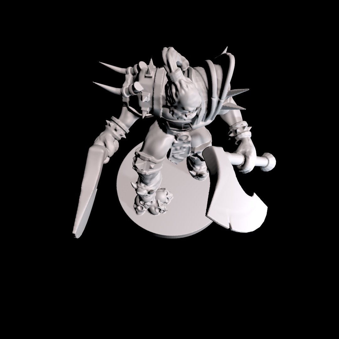 Miniatura 6 do modelo 3D orc warrior