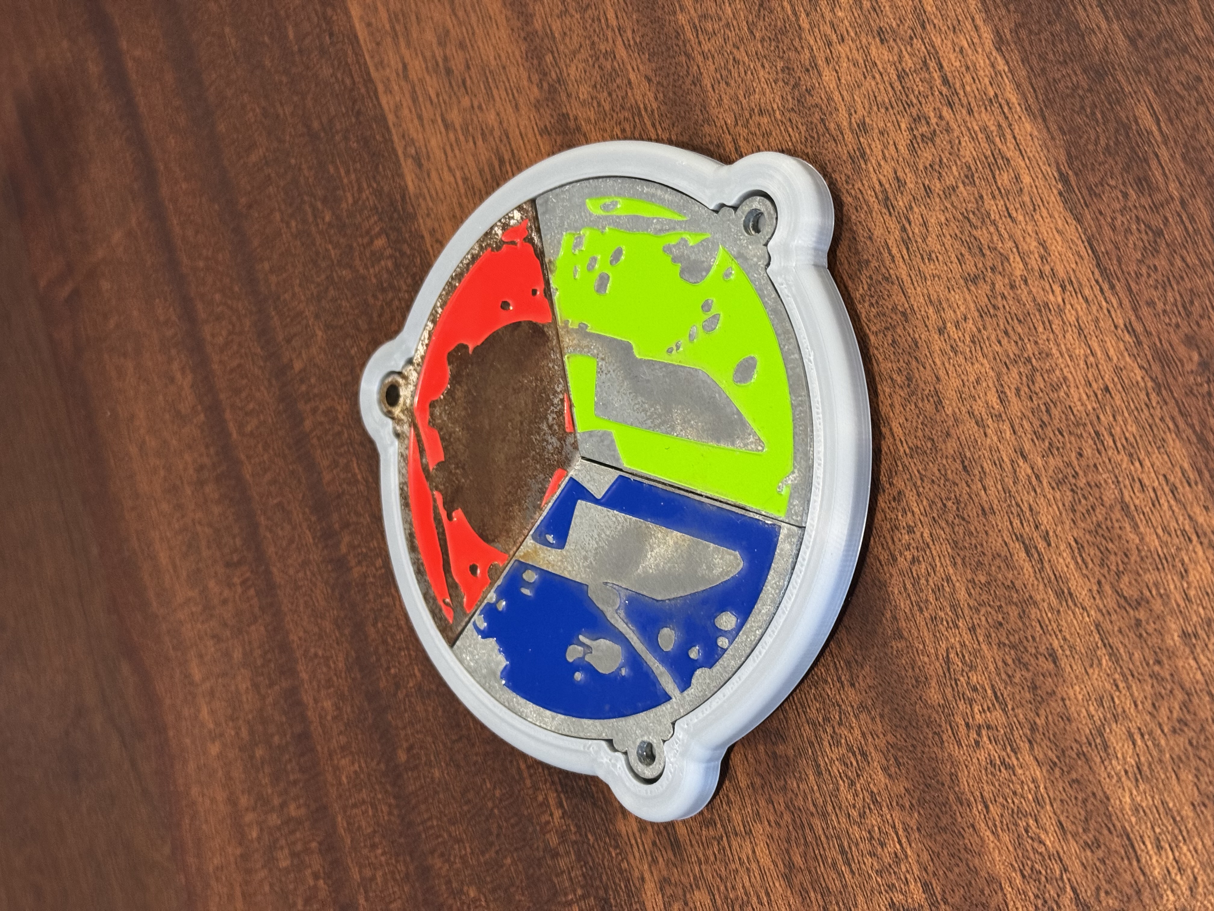 Spartan Trifecta Medal Coaster