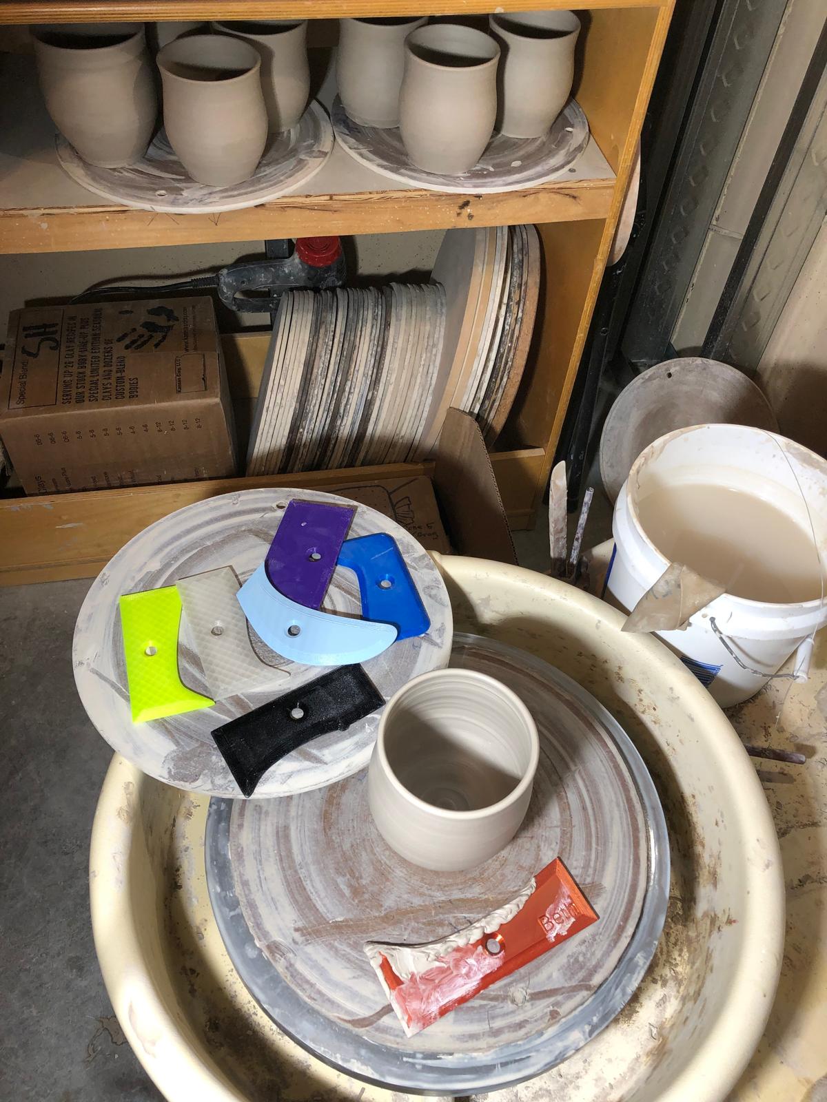 pottery ribs - Any shape you want. (OpenSCAD)