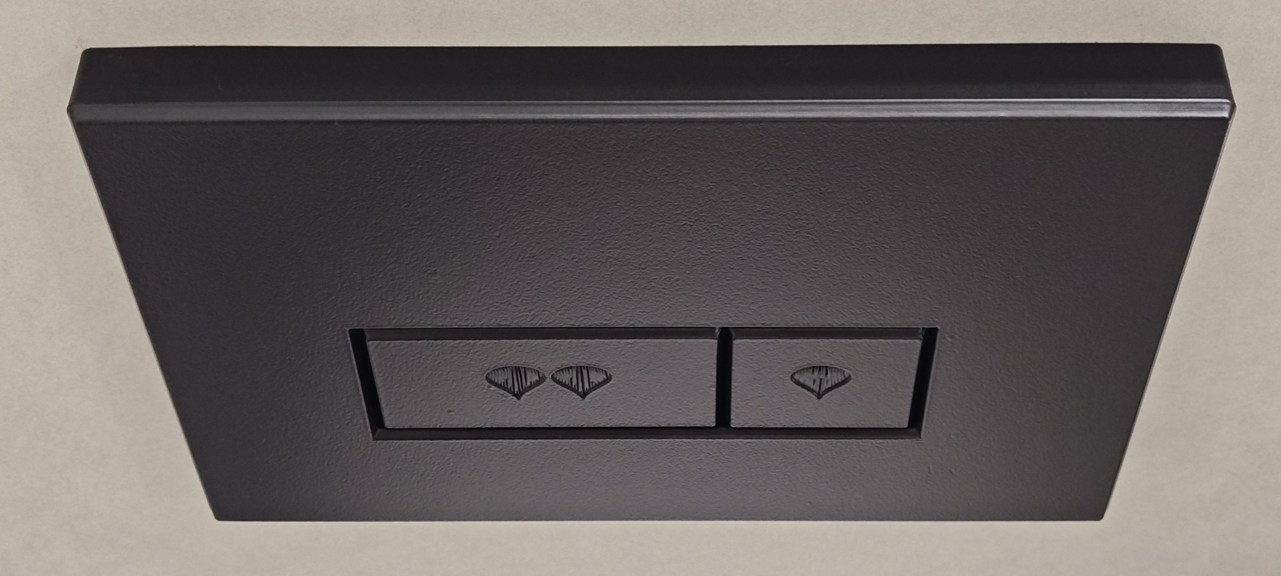 Geberit Delta 30 dual flush buttons