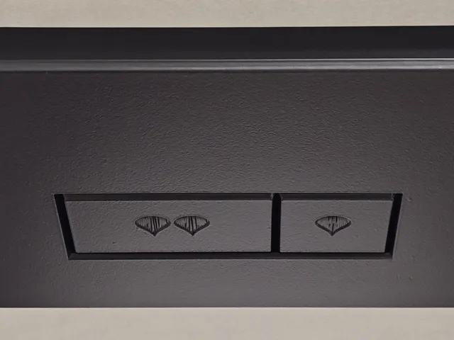 Geberit Delta 30 dual flush buttons
