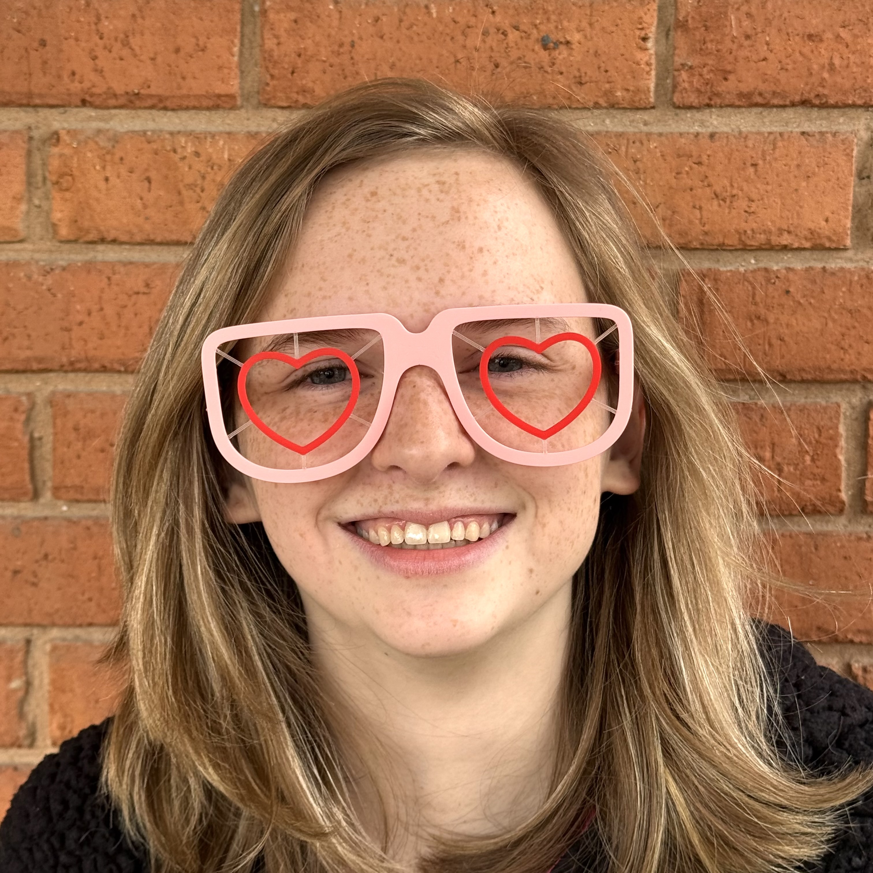Heart Lens Novelty Glasses