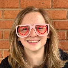Heart Lens Novelty Glasses