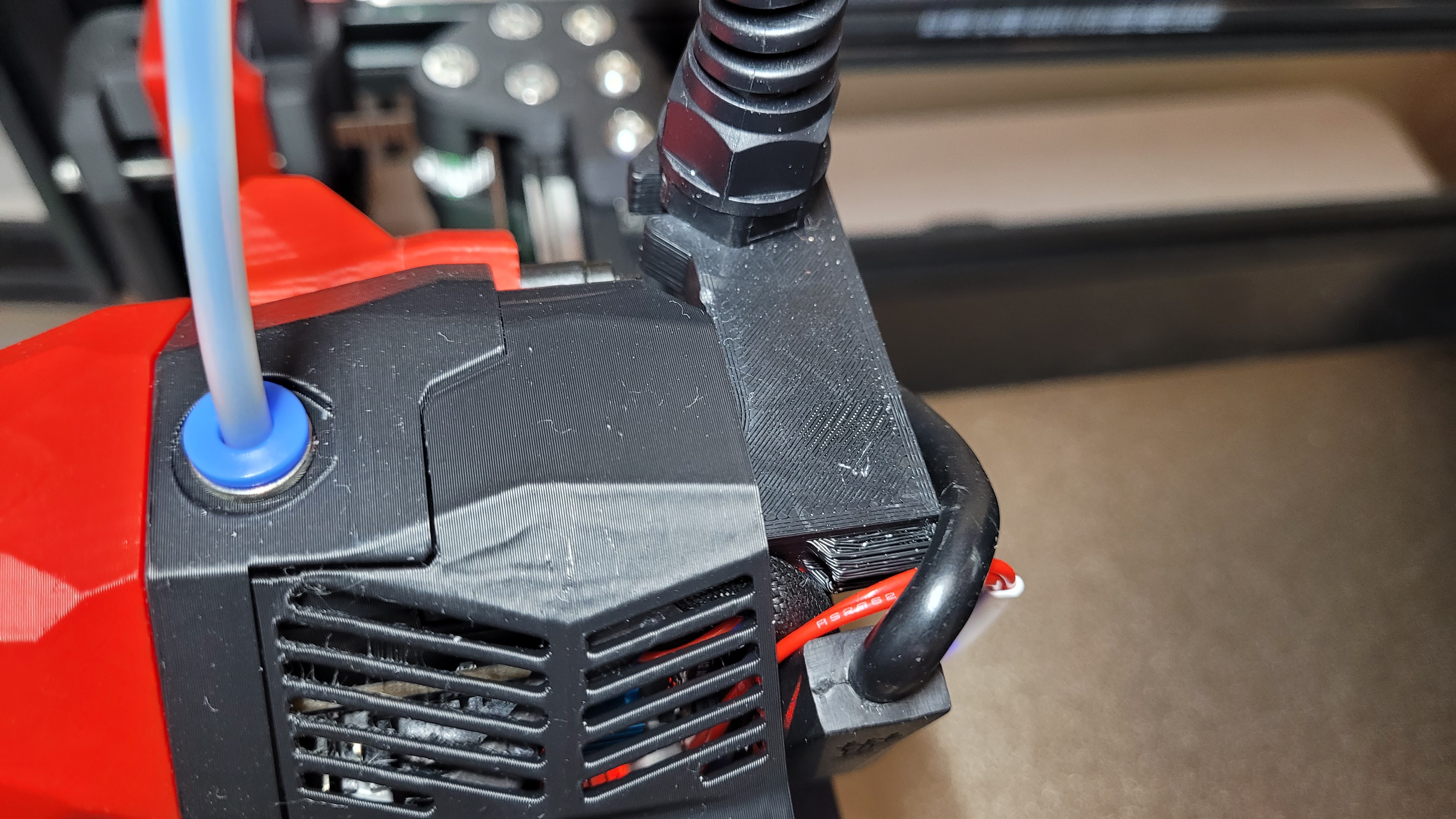 PG7 mount for Galileo 2 Extruder with wire slot for BTT CANBUS cable