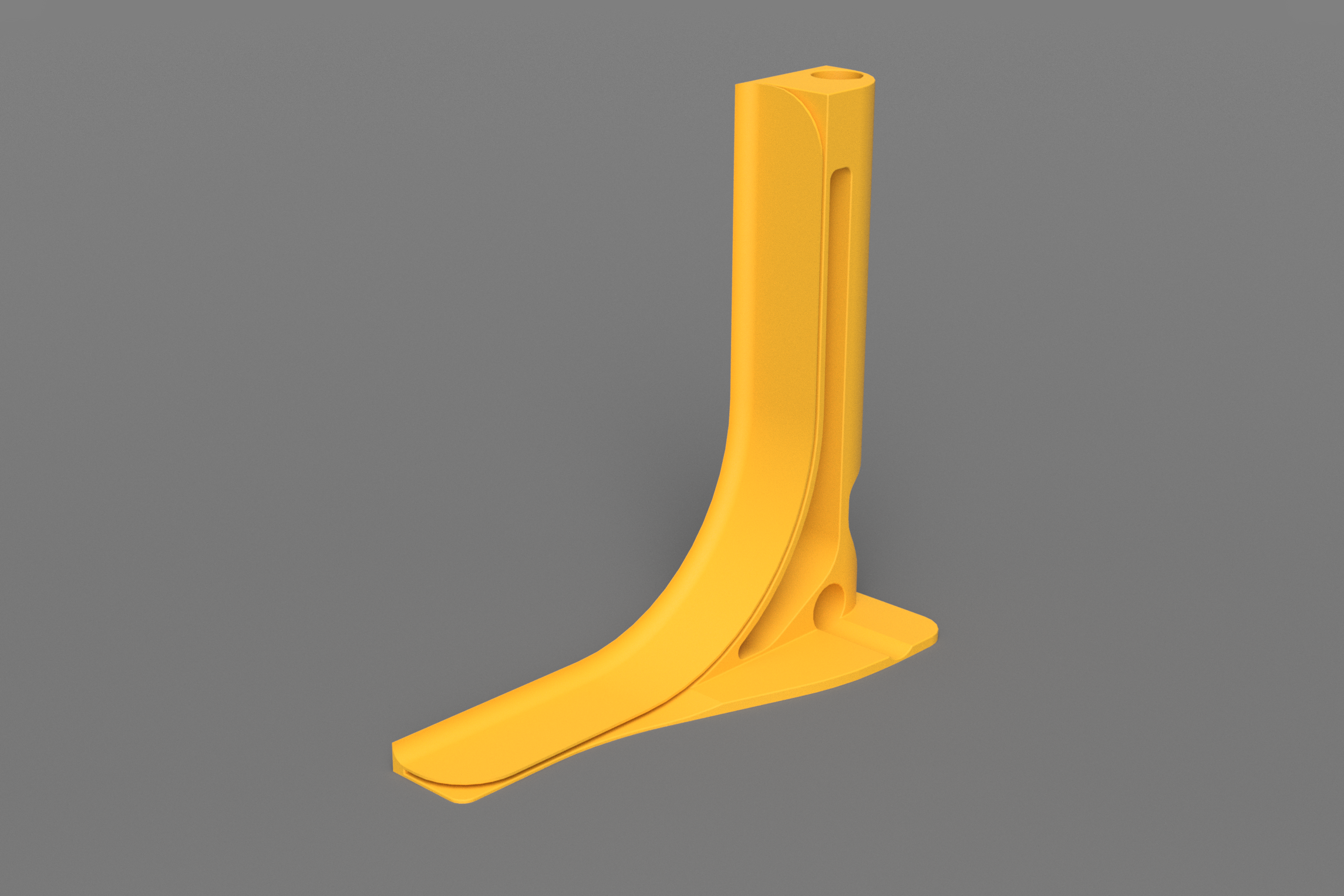 Redirected and reinforced base, printable pipes 3D model thumbnail