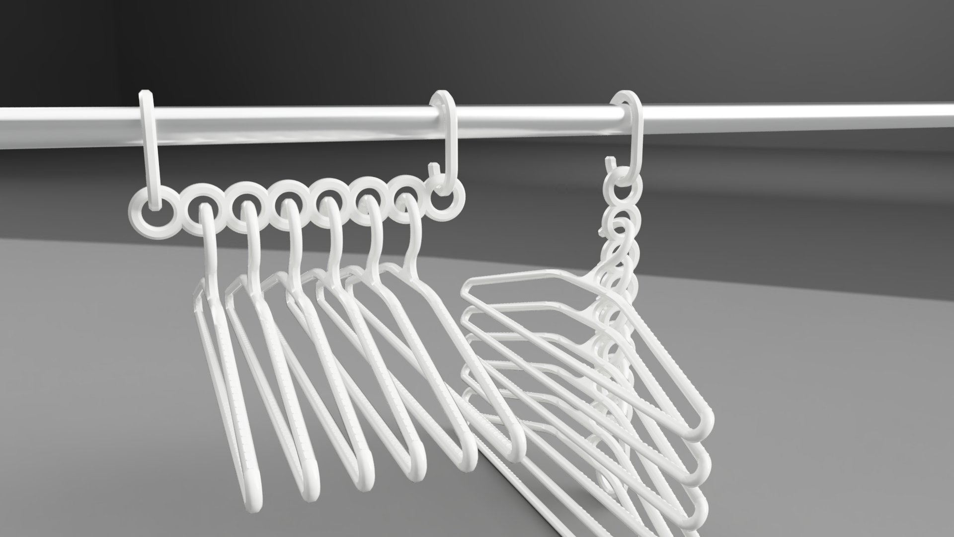 Space saving foldable hanger holder — thumbnail 2