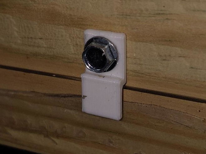 Offset panel clip
