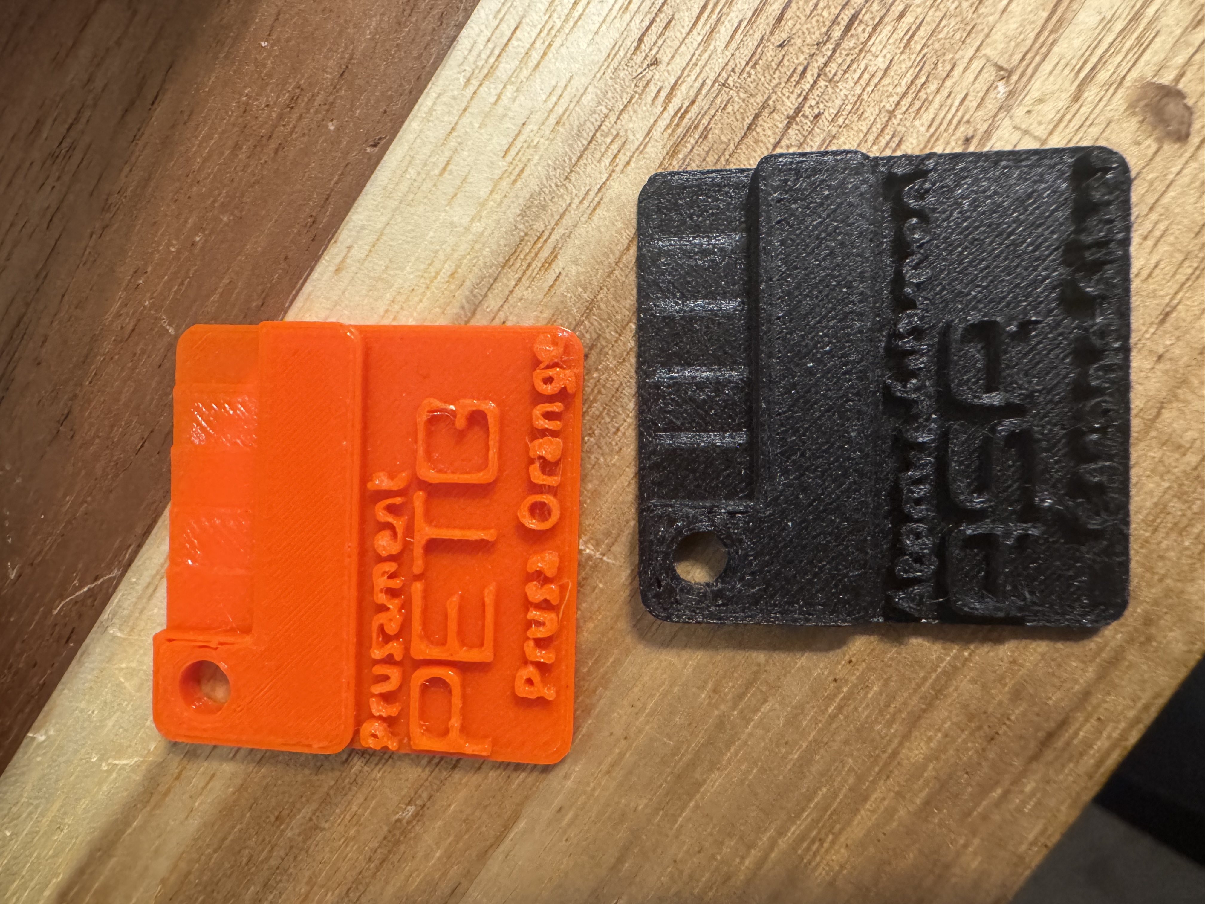 Another material swatch, 3 lines, in openscad, right alignment on color