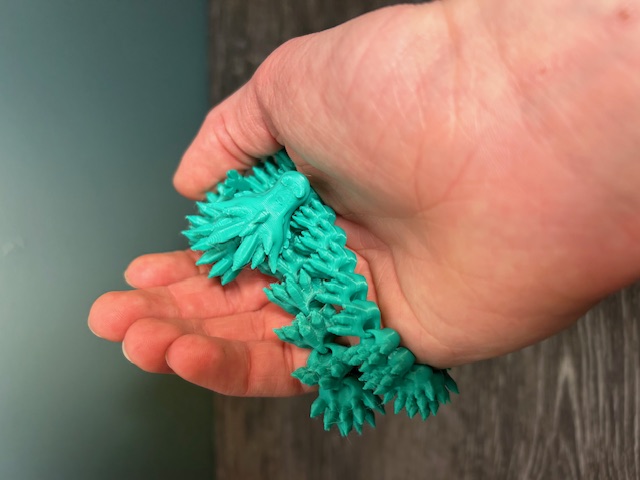 extra long articulated crystal dragon
