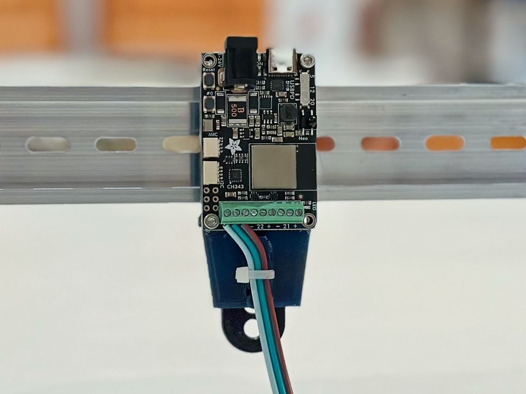 Din Rail mount for Adafruit Sparkle Motion