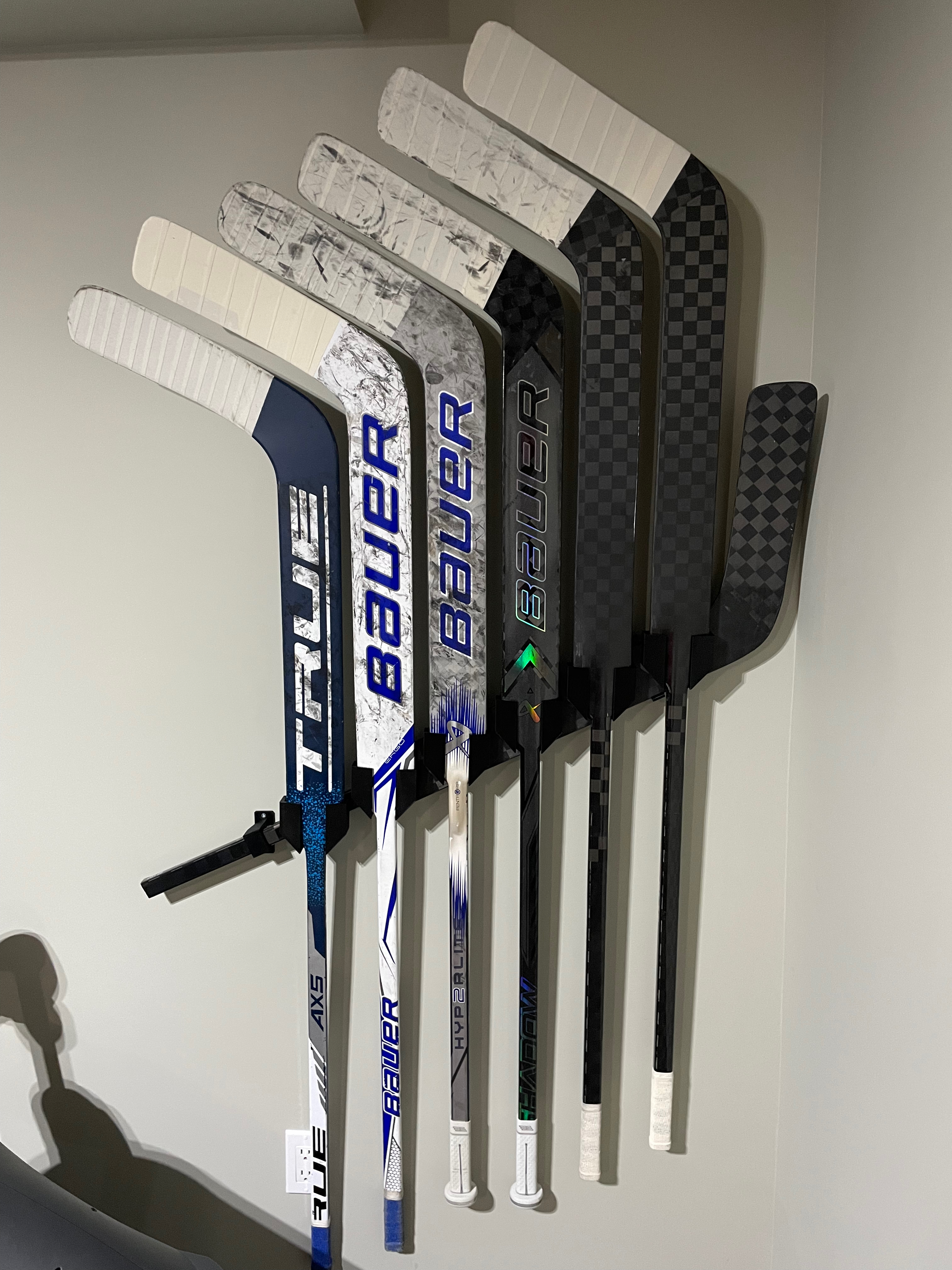 Goalie Hockey Stick Wall Hanger