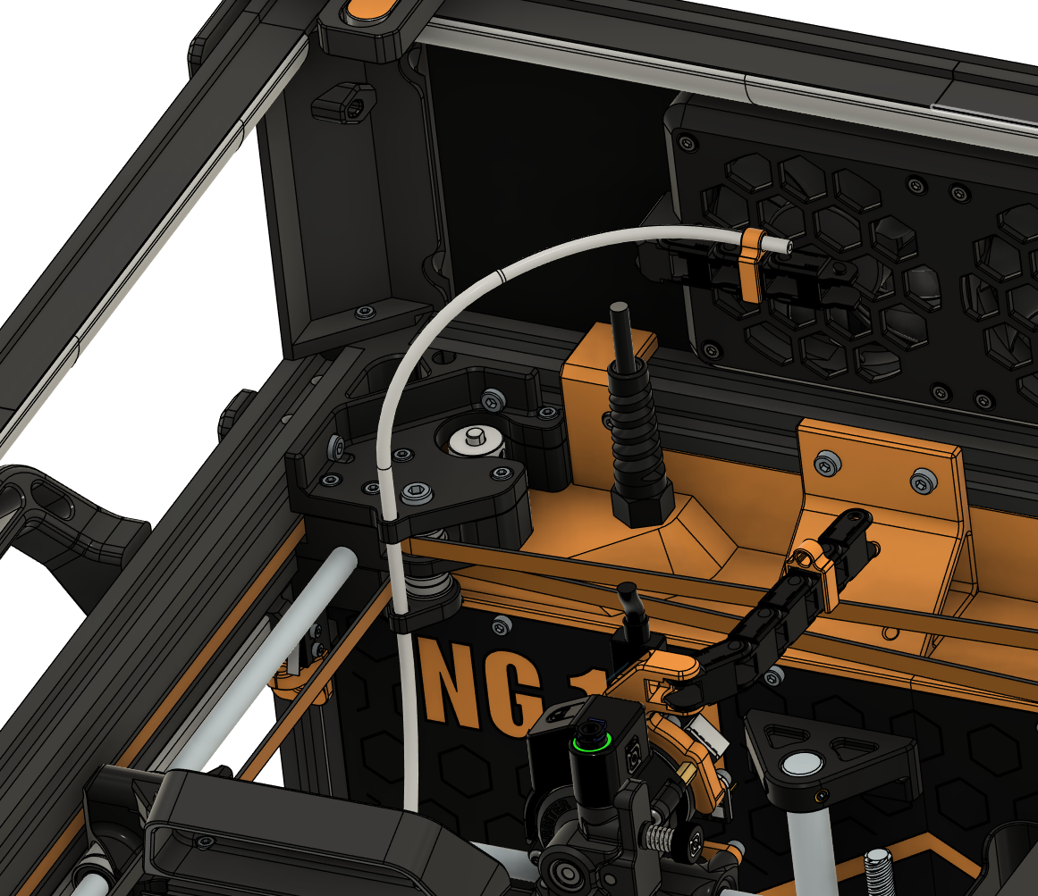 E3NG Bowden guide rear left