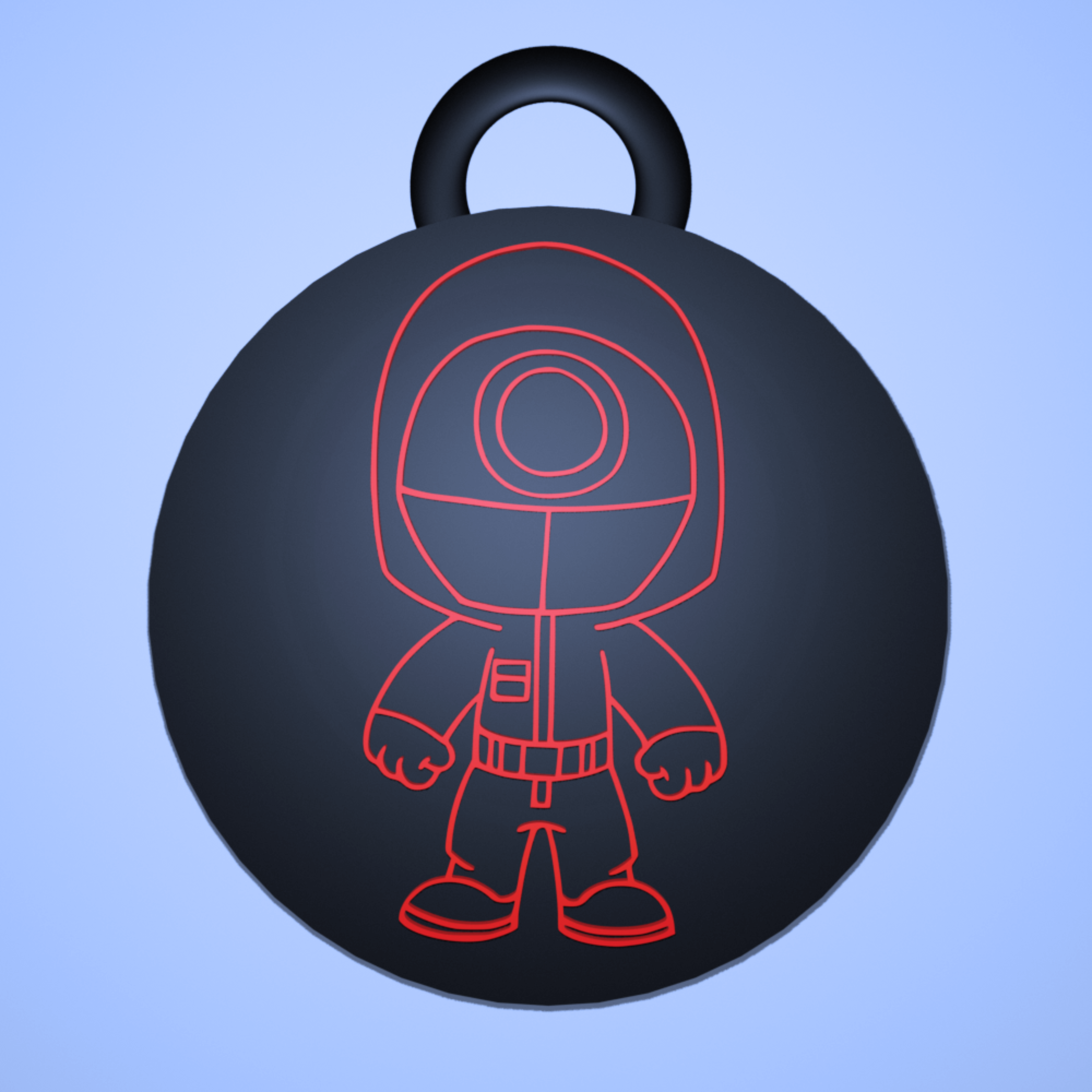 Circle Guard Keychain - Squid Game / Llavero Guardia del Círculo - Juego del Calamar