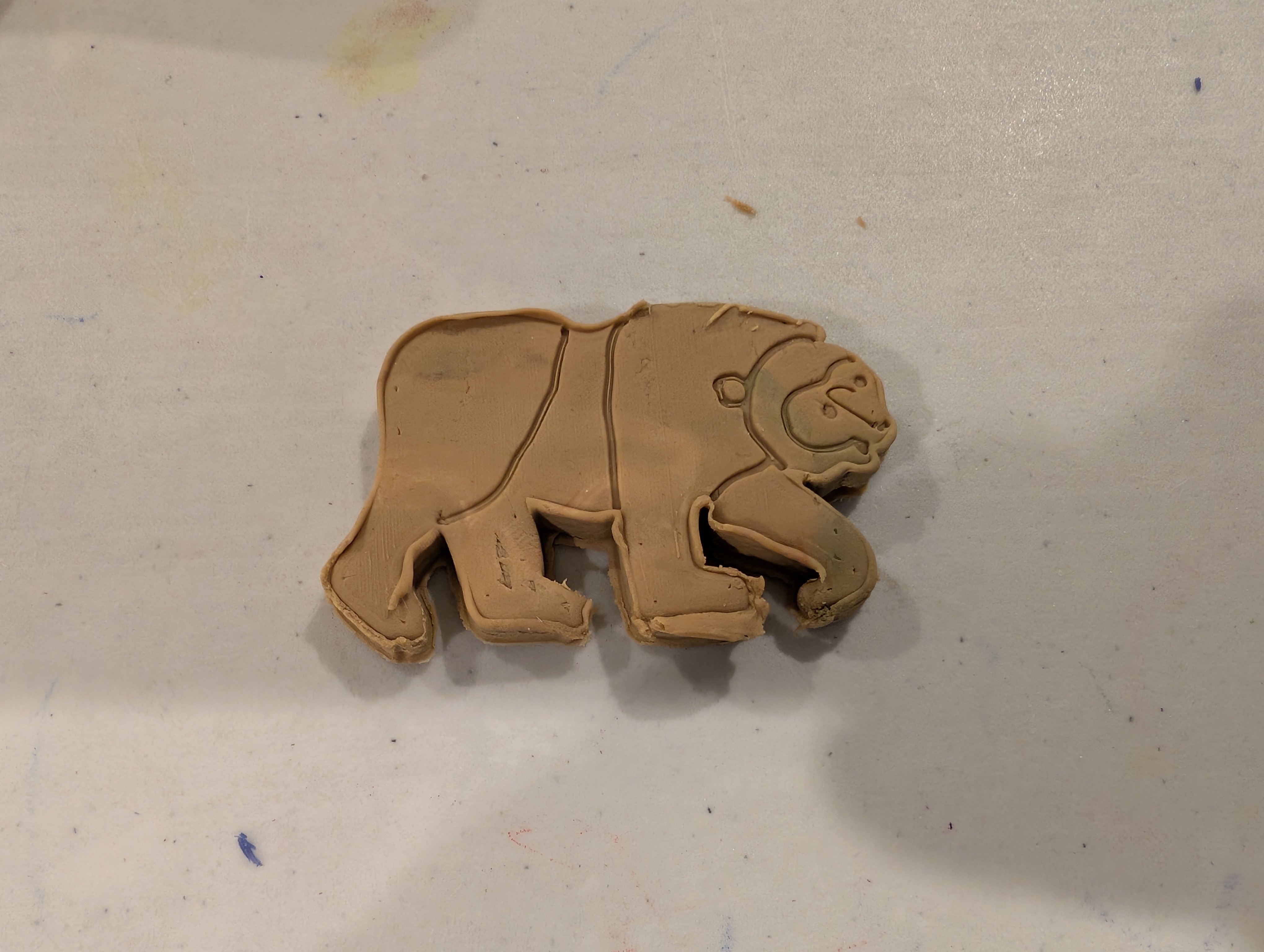 Brown Bear - Brown Bear Playdoh Cutter and Stamp