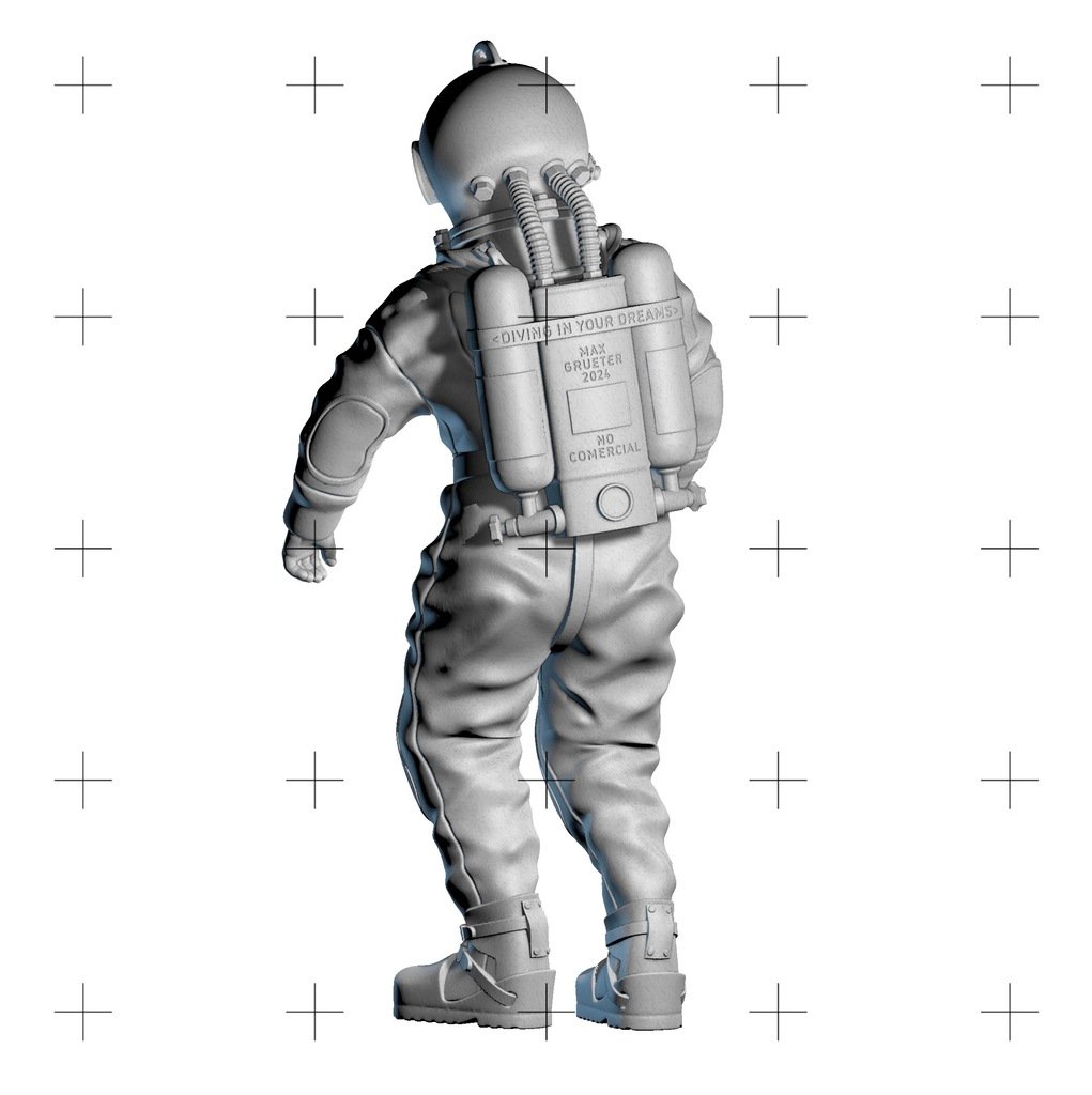 Miniatura 4 do modelo 3D Diver