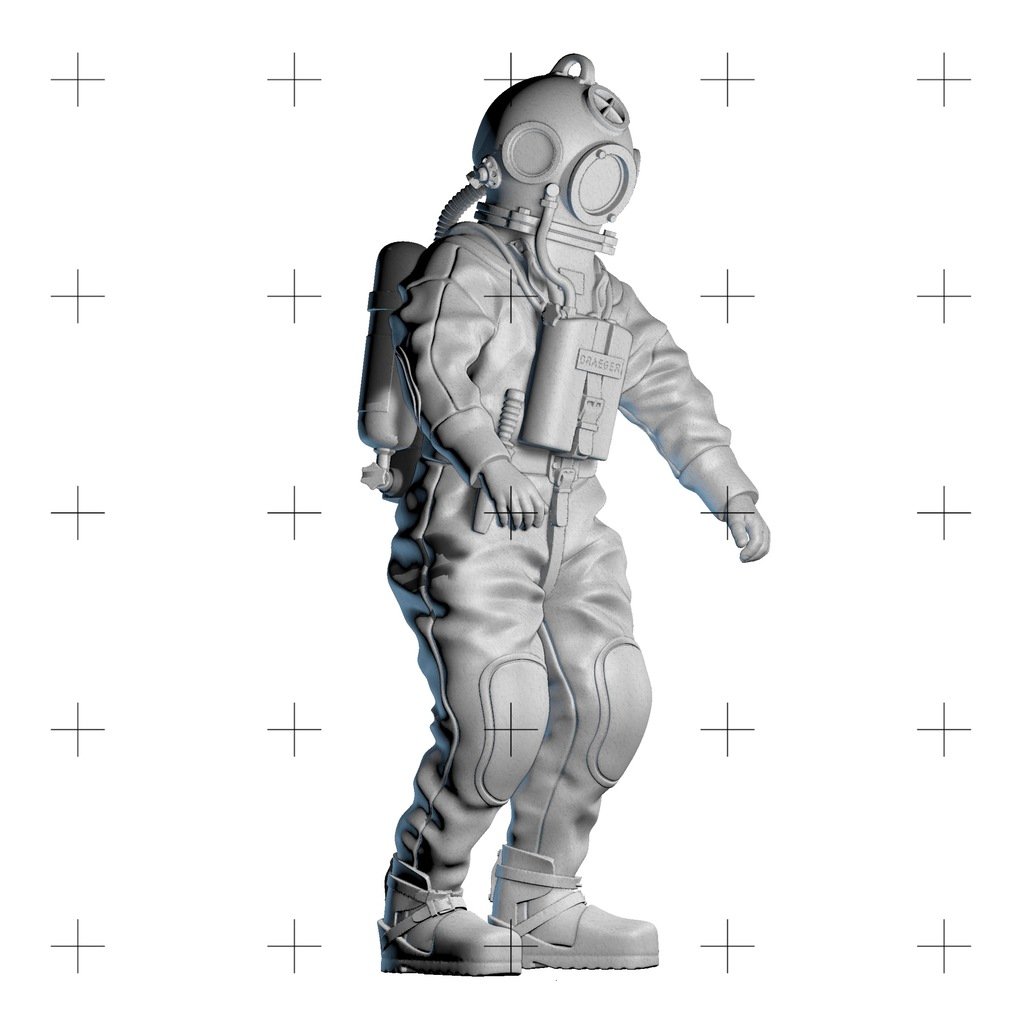 Miniatura 5 do modelo 3D Diver