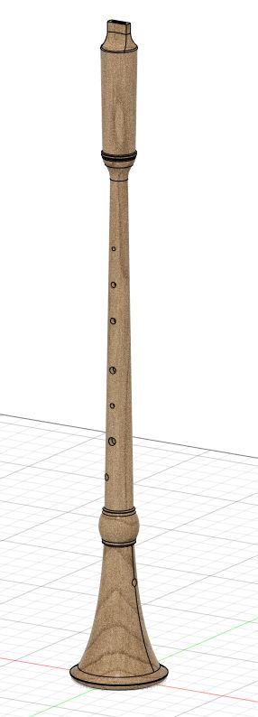 German Bagpipes - Soprano Shawm/Marktsack Chanter in Low E , Experimental