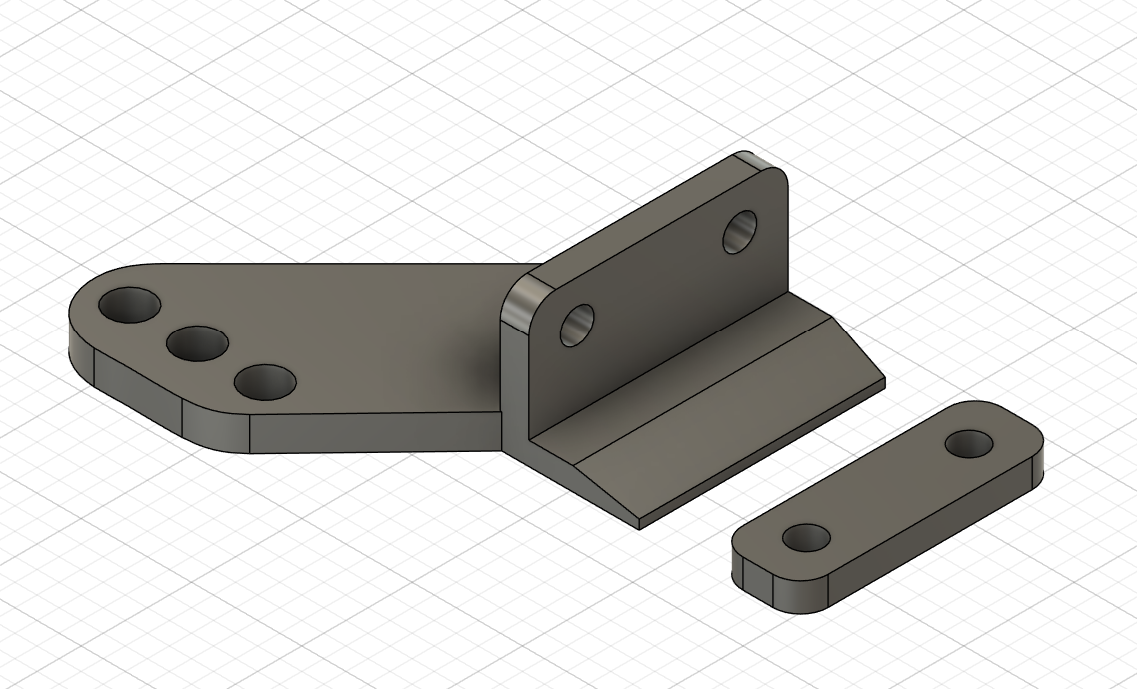 Model RC plane control horns
