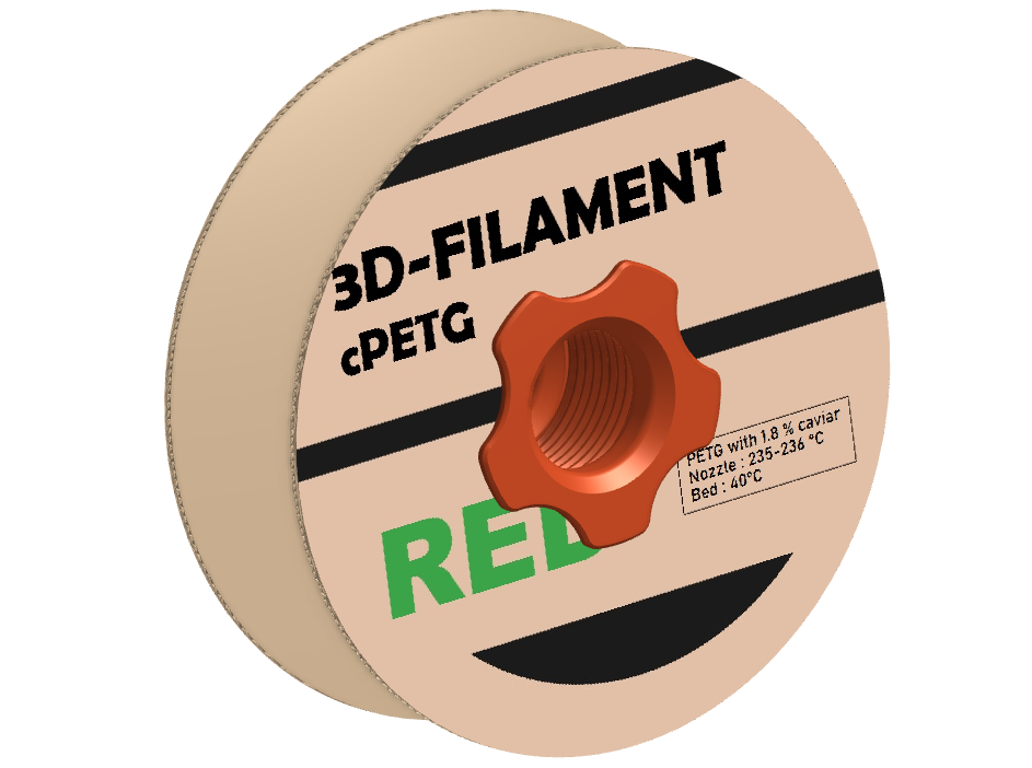 Filament spool with cardboard flanges