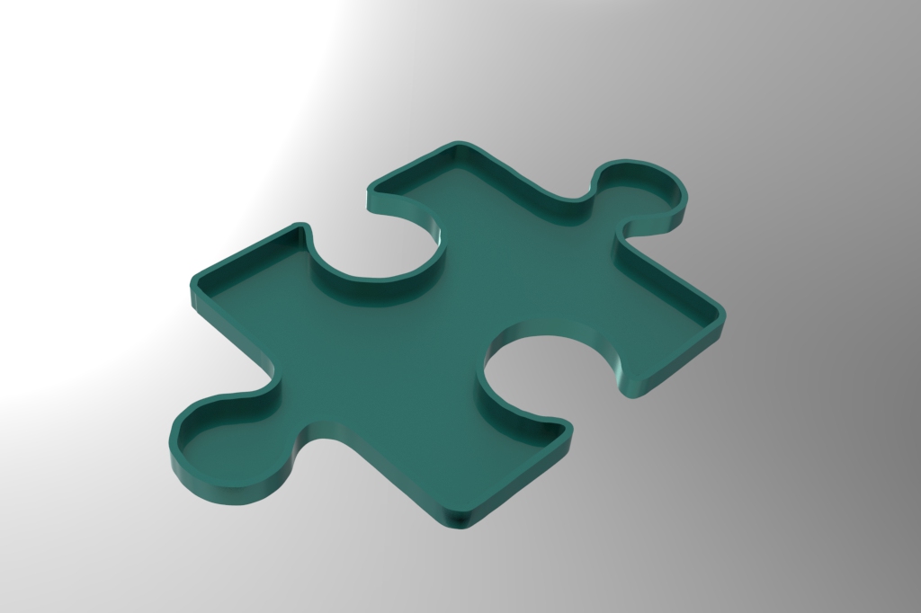 Miniatura 2 do modelo 3D Puzzle tray