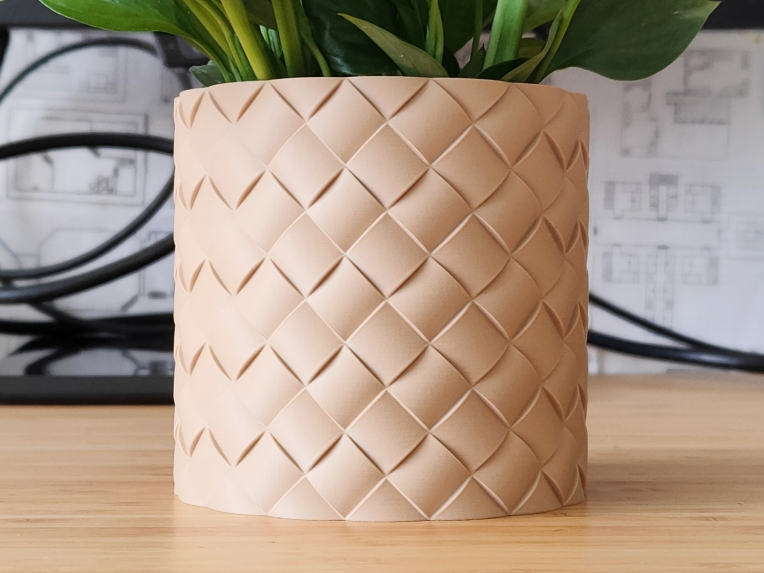 Wicker Plant pot and Planter - Vase mode design