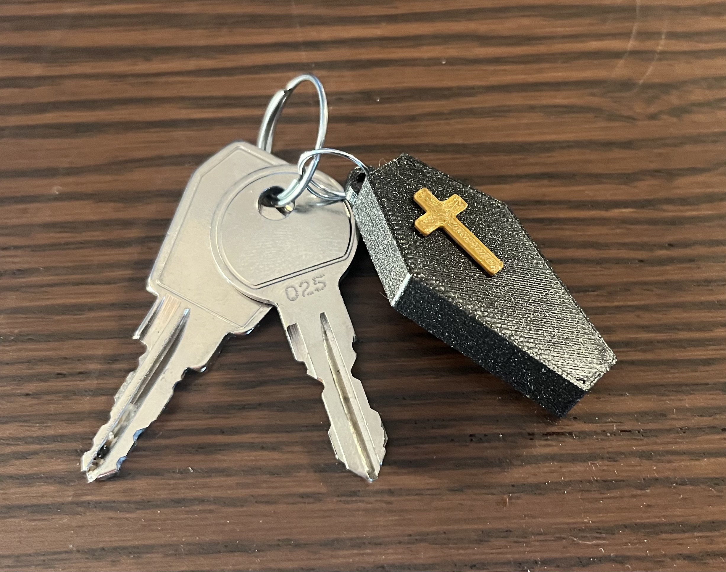 Coffin keychain