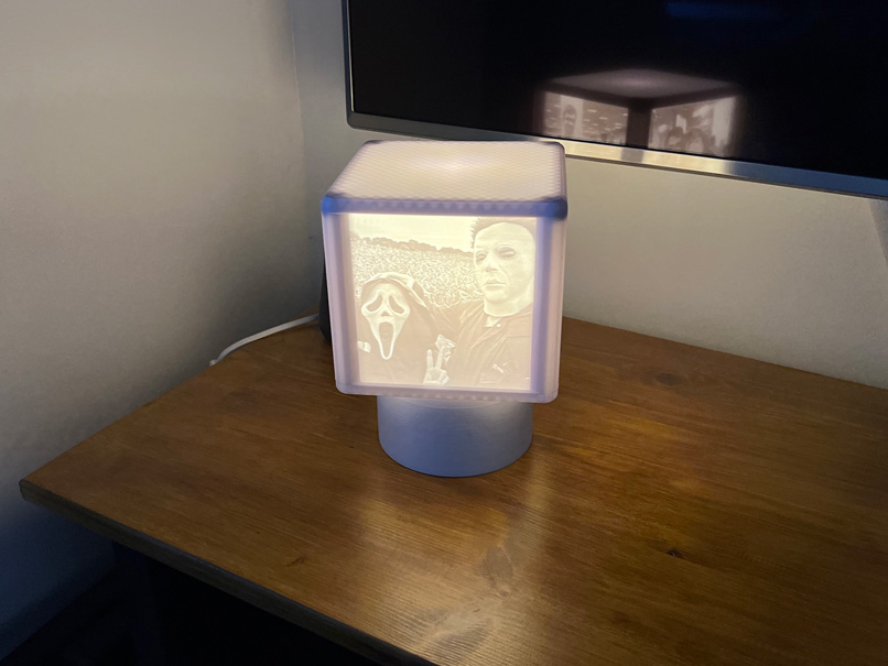 Lithophane Lamp (rotatable)