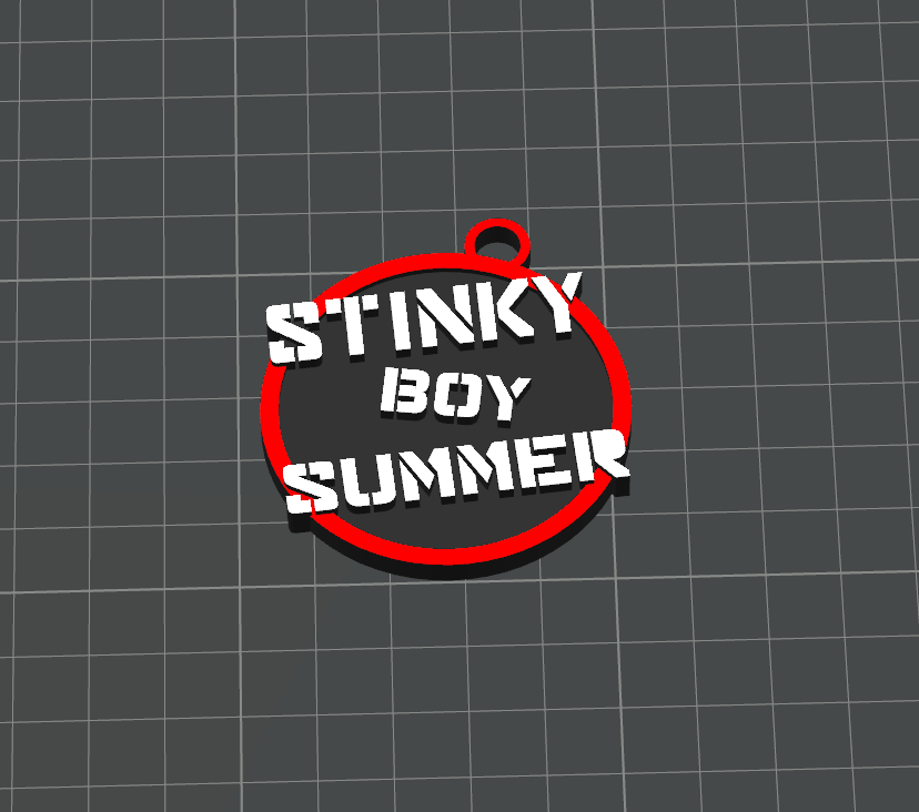 Stinky Boy Summer Keychain