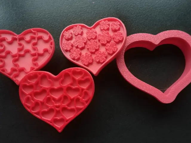 Valentine's heart cookie cutter