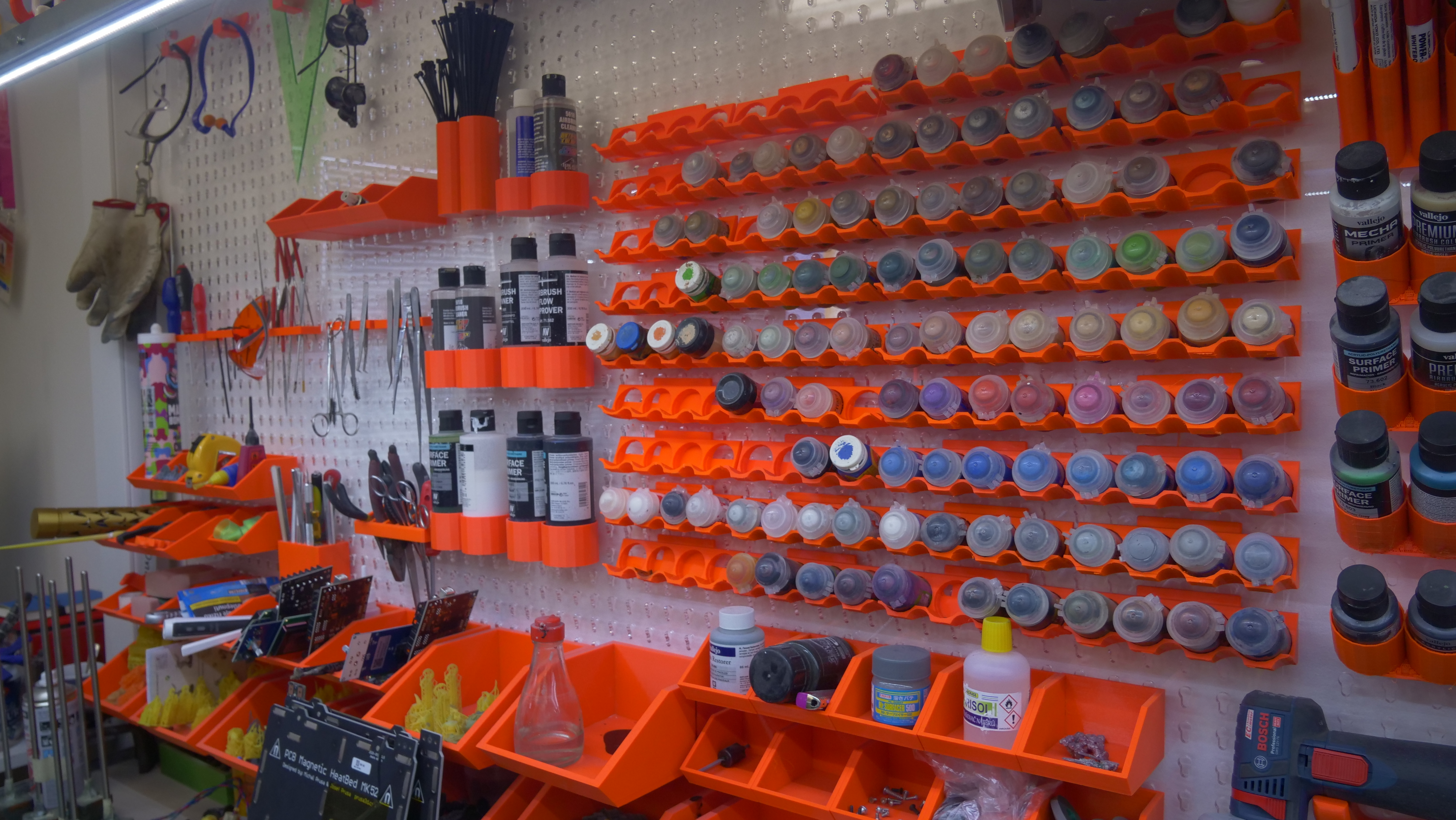 Miniatura 3 do modelo 3D Pegboard system hangers
