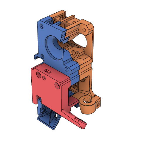 Mosquito & Mellow NF Crazy hotend mount for Prusa MK3S