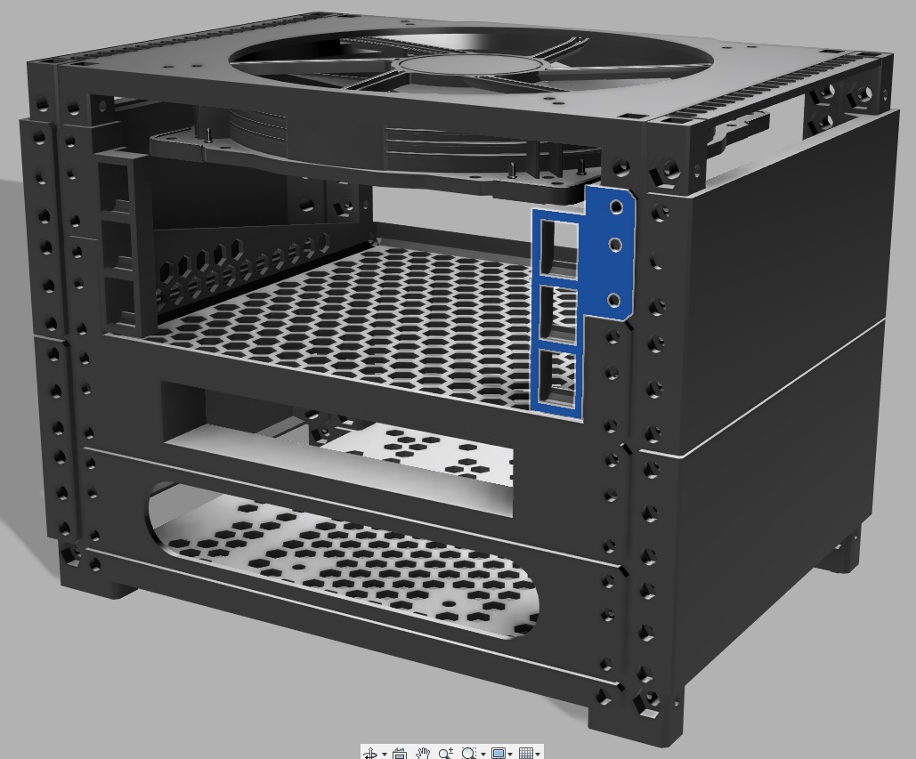 Miniatura 2 do modelo 3D Modular 10 Inch Server Rack - Accessories
