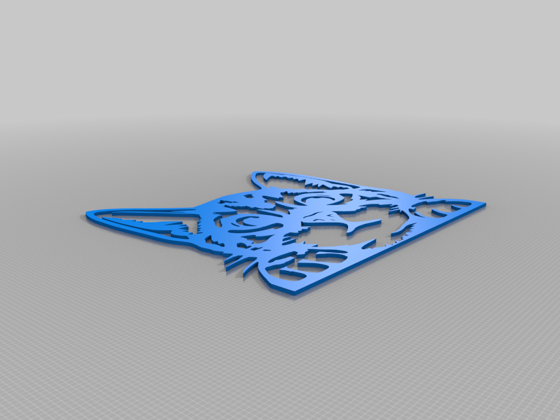 Miniatura 2 do modelo 3D 2D cat