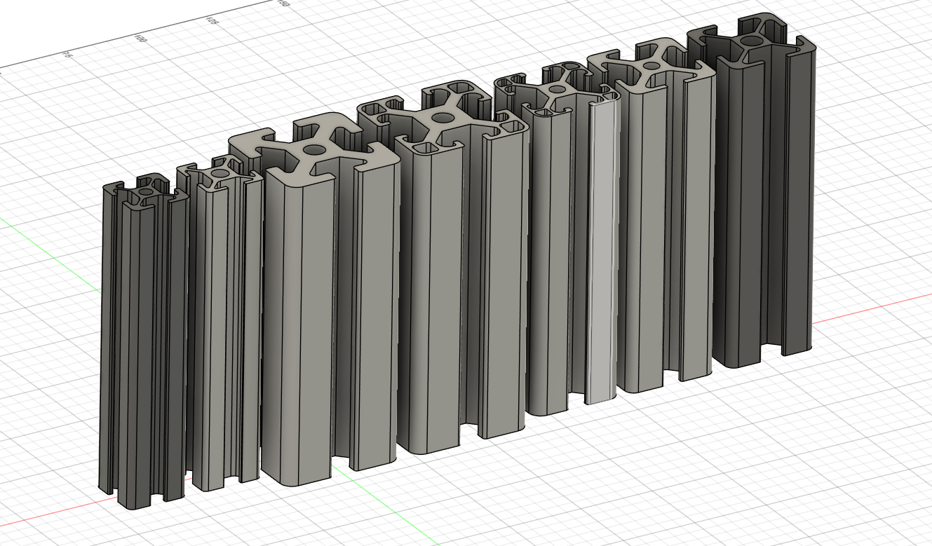Aluminium Extrusion Profile 5 6 8 with dimensions 2020 3030 4040