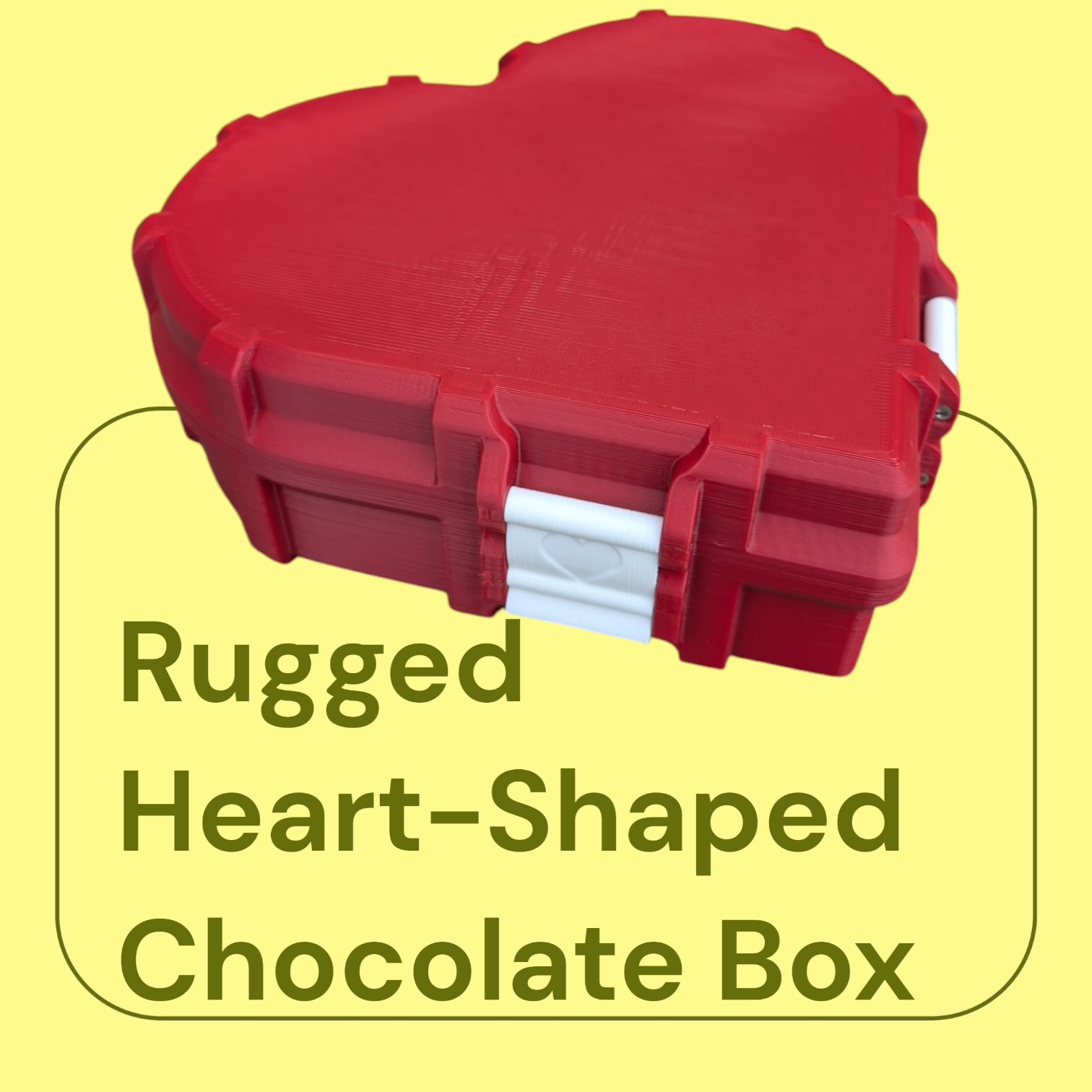 Rugged Heart-Shaped Chocolate Box