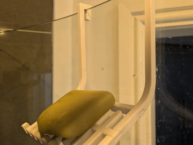Over Glass Soap Holder for 7mm Glass, easy to print in 3 parts