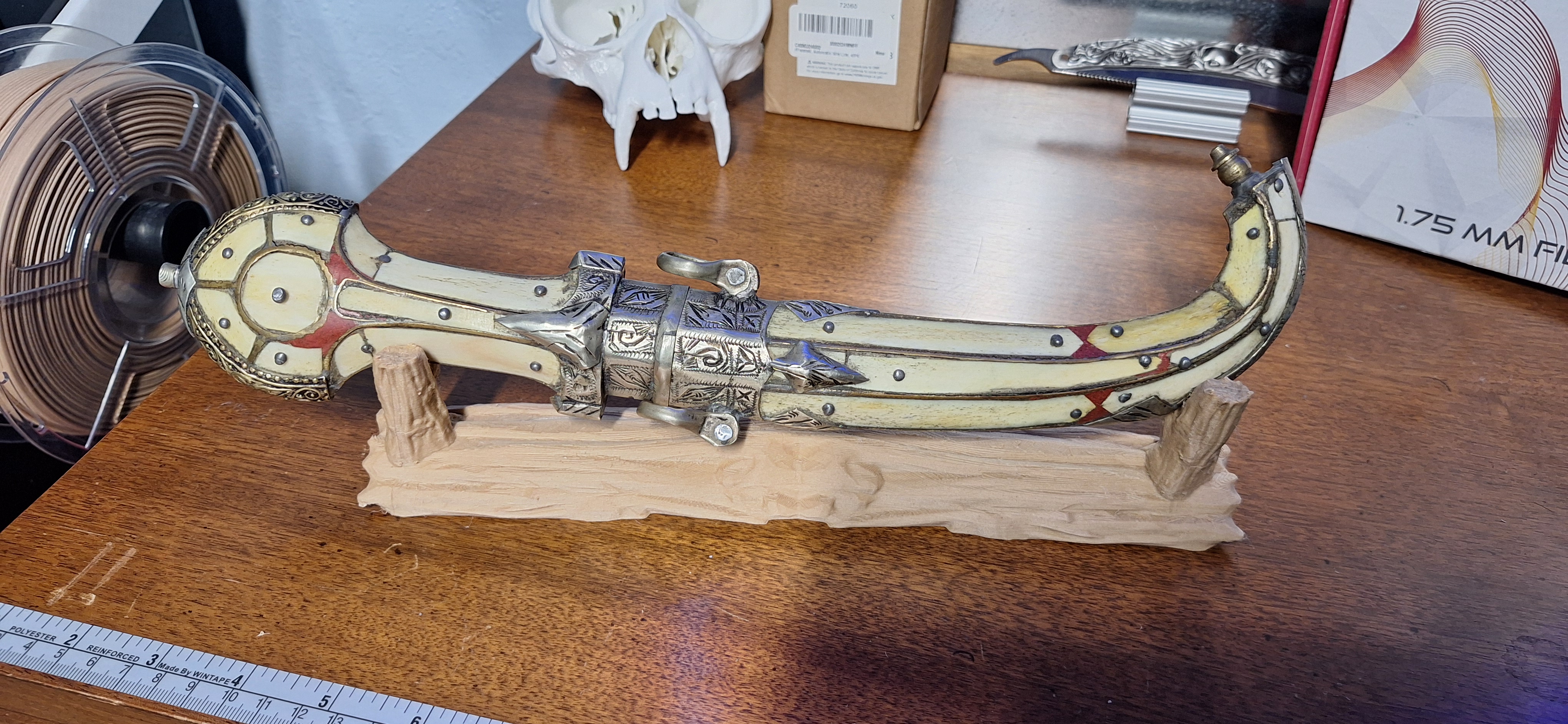 Wood Log Knife Stand