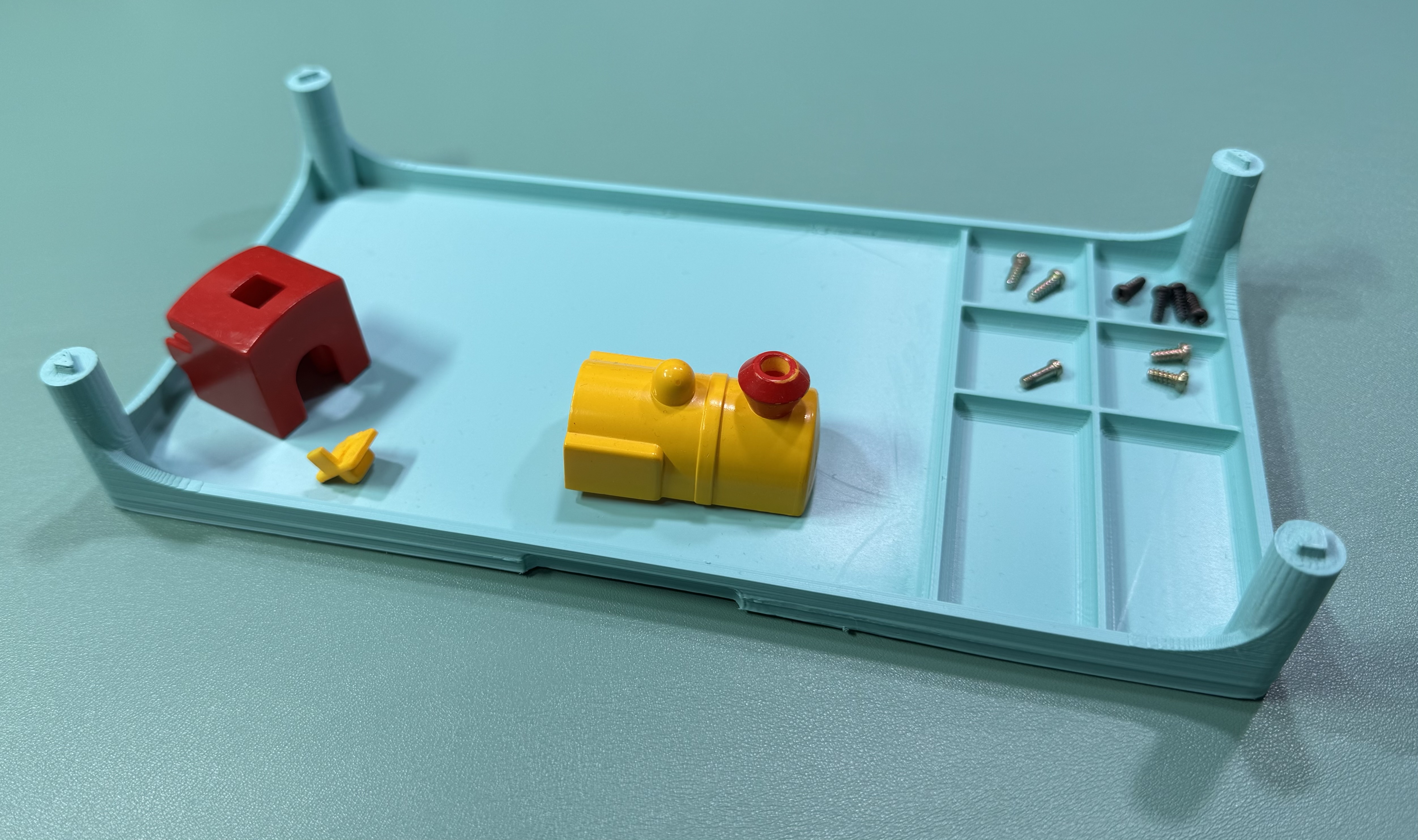 Miniatura 2 do modelo 3D Stackable parts tray