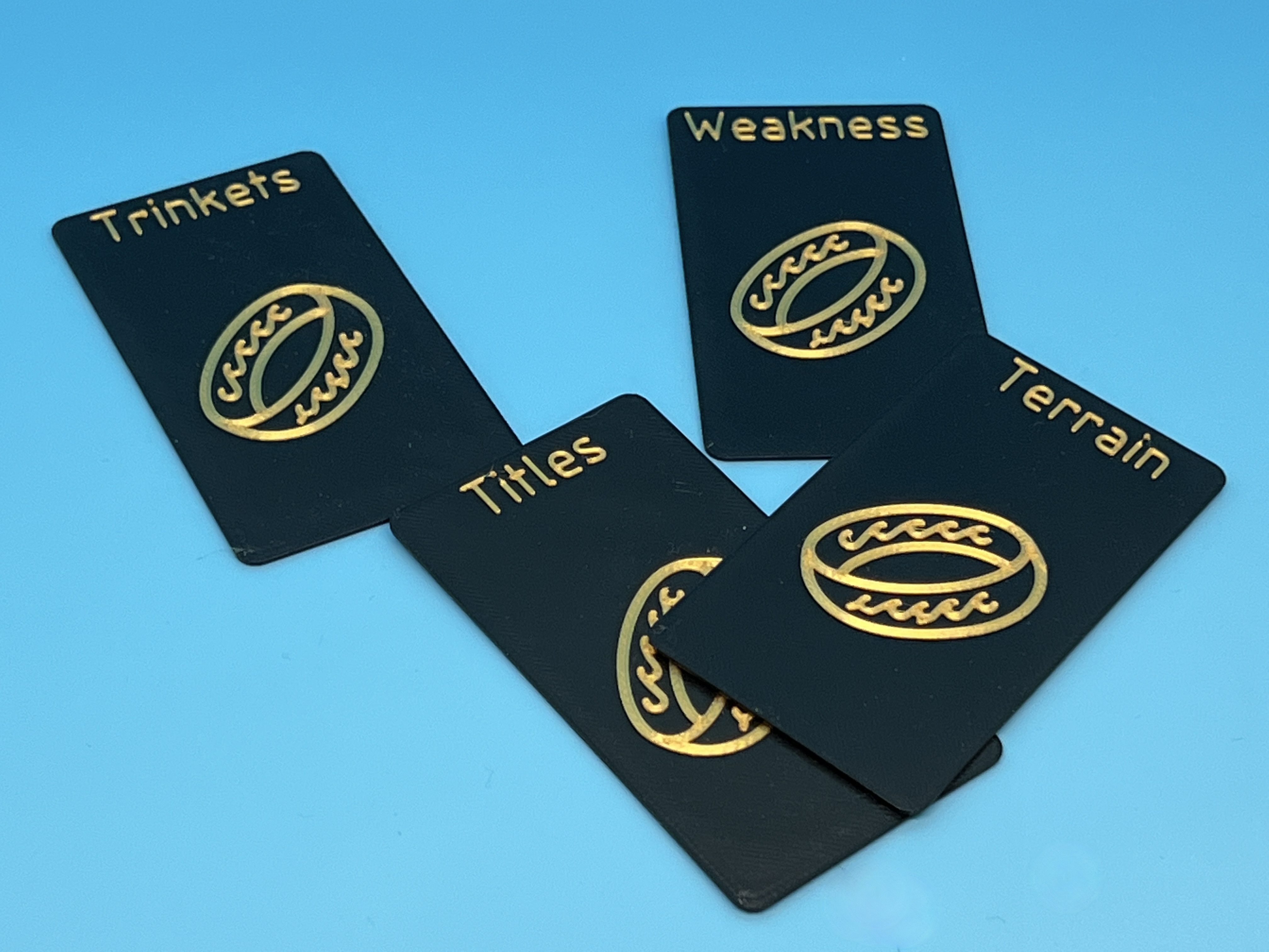 Custom card dividers for Lord of the Rings: Journeys in Middle Earth